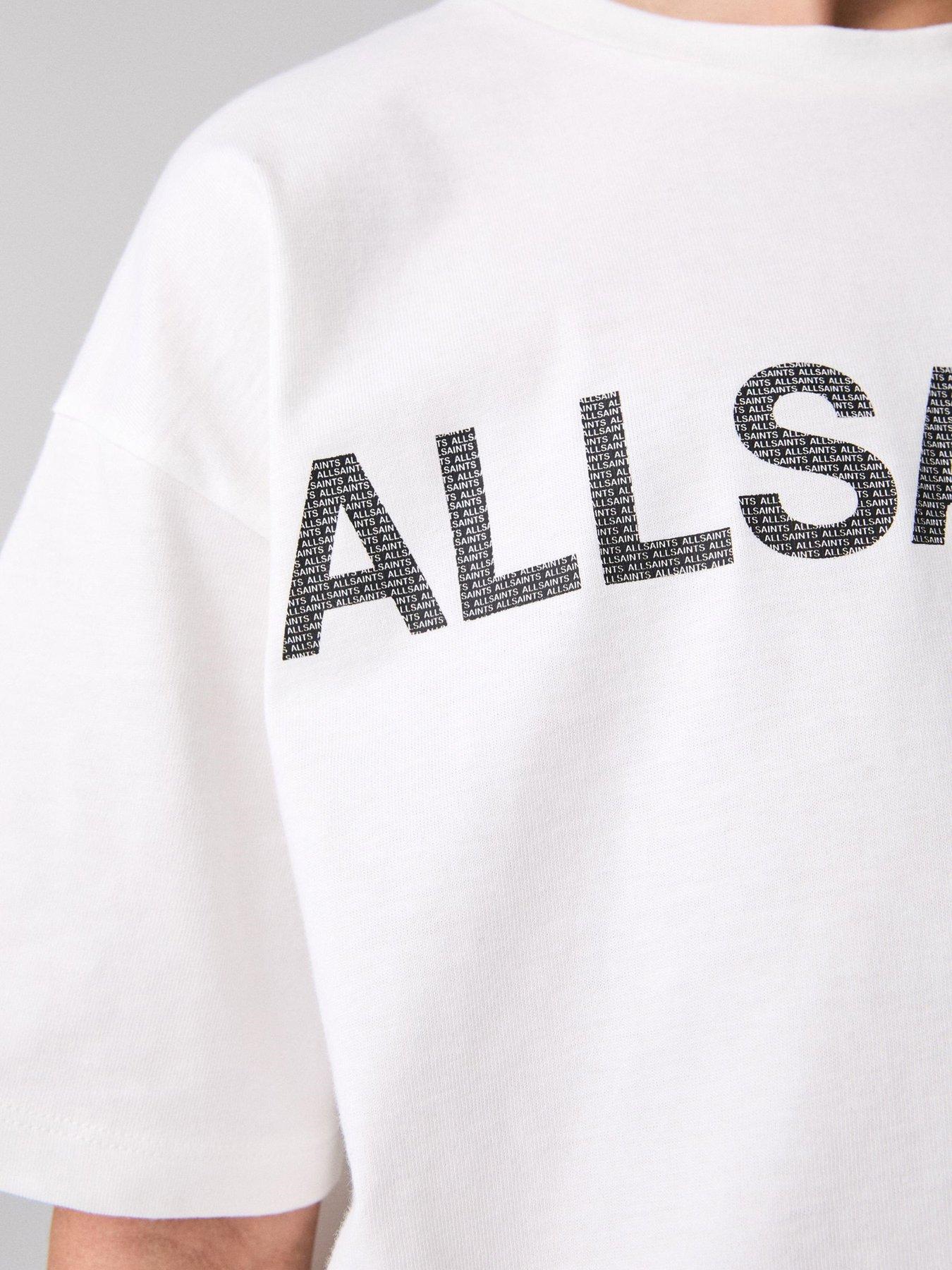 Image 4 of 5 of smALLSAINTS All Saints Logo T-Shirt - White