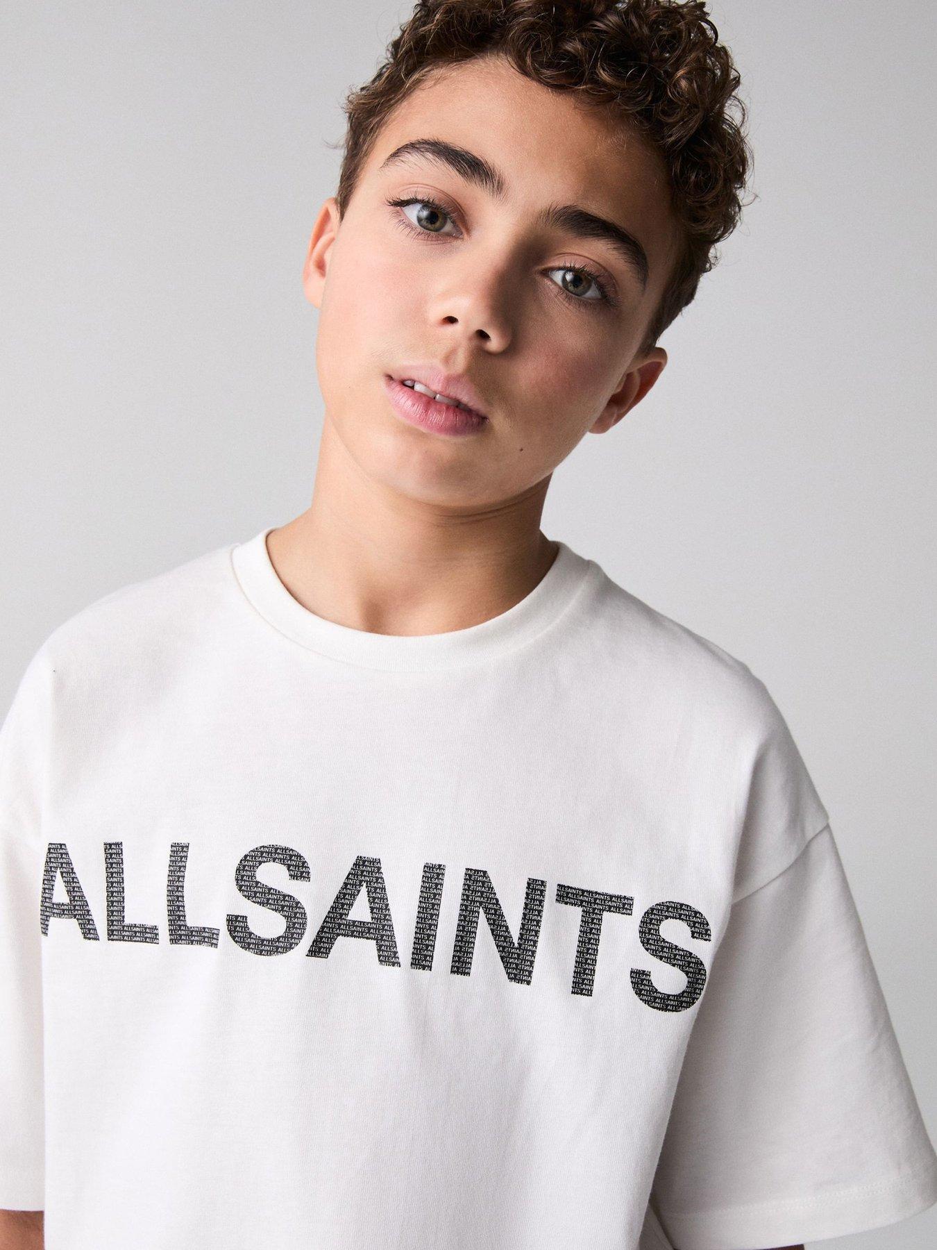 Image 5 of 5 of smALLSAINTS All Saints Logo T-Shirt - White