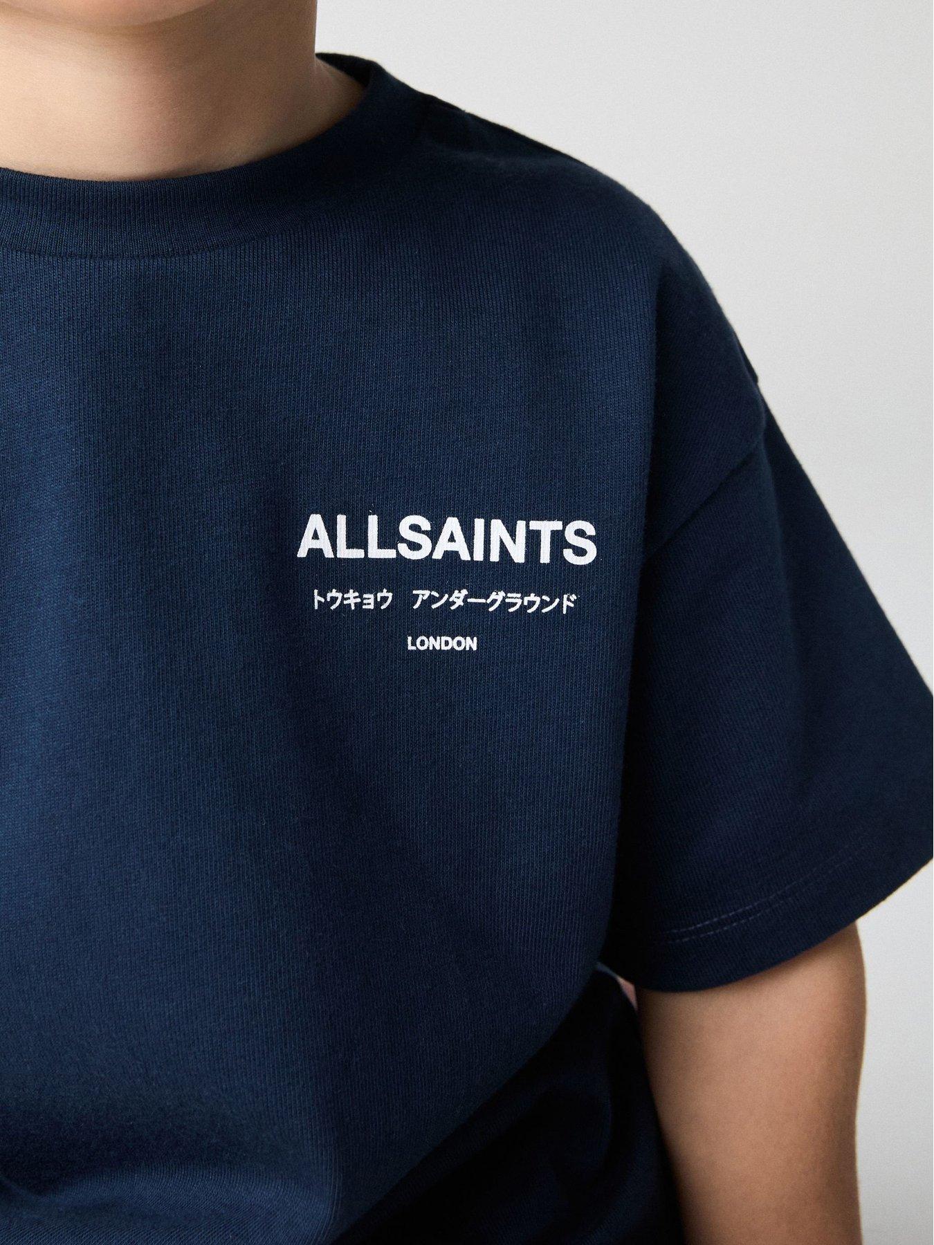 Image 3 of 3 of smALLSAINTS Younger Boys Logo T-shirt - Navy