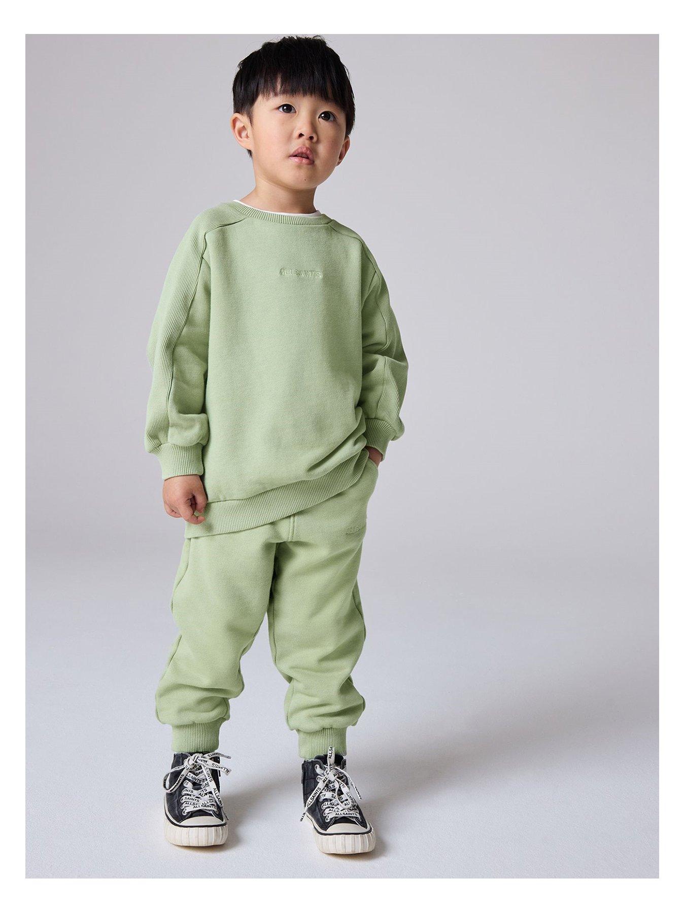 undefined All Saints Logo Sweat Set - Green