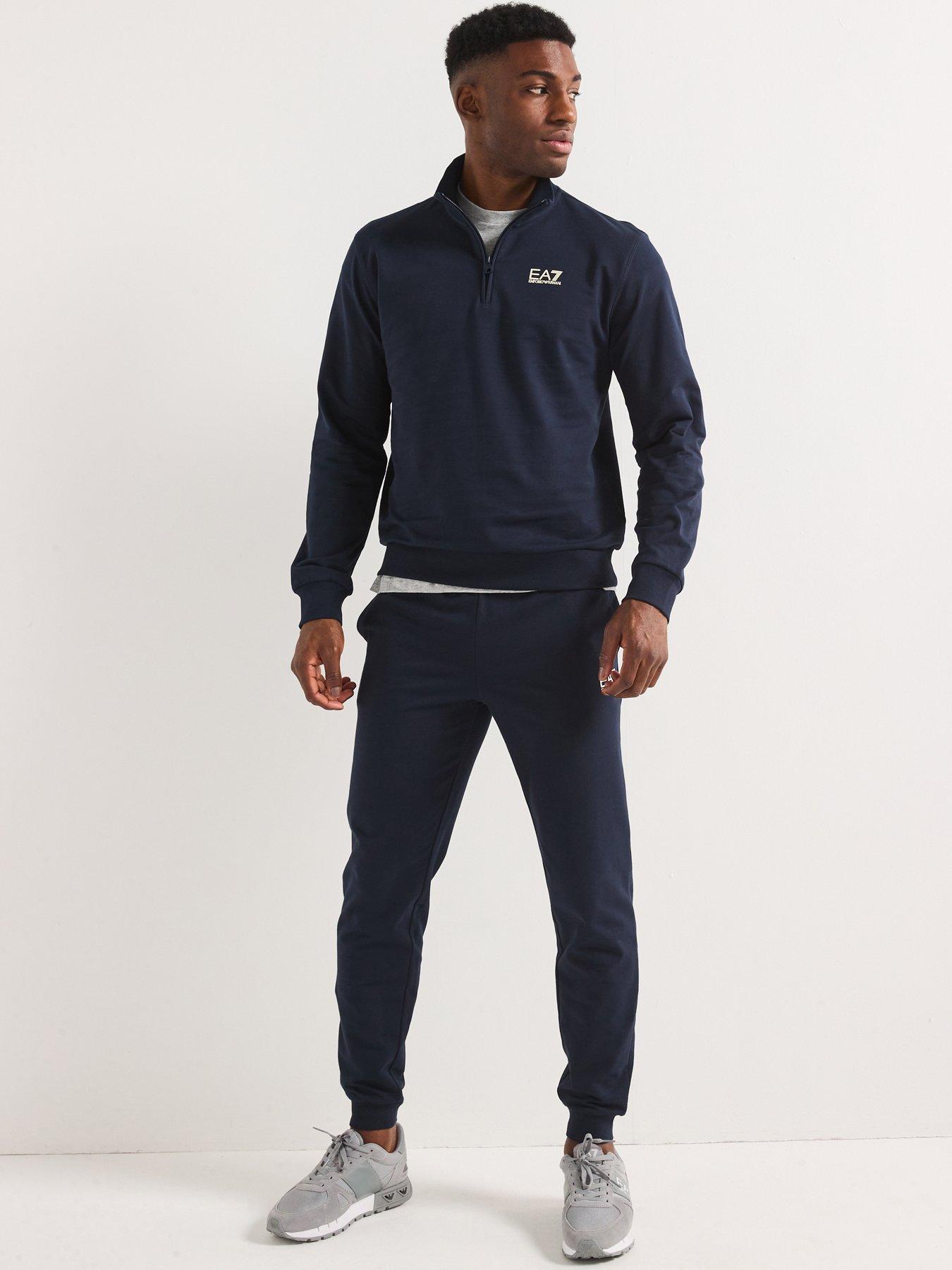 EA7 Emporio Armani Train Visibility Zip Neck Tracksuit - Dark Blue
