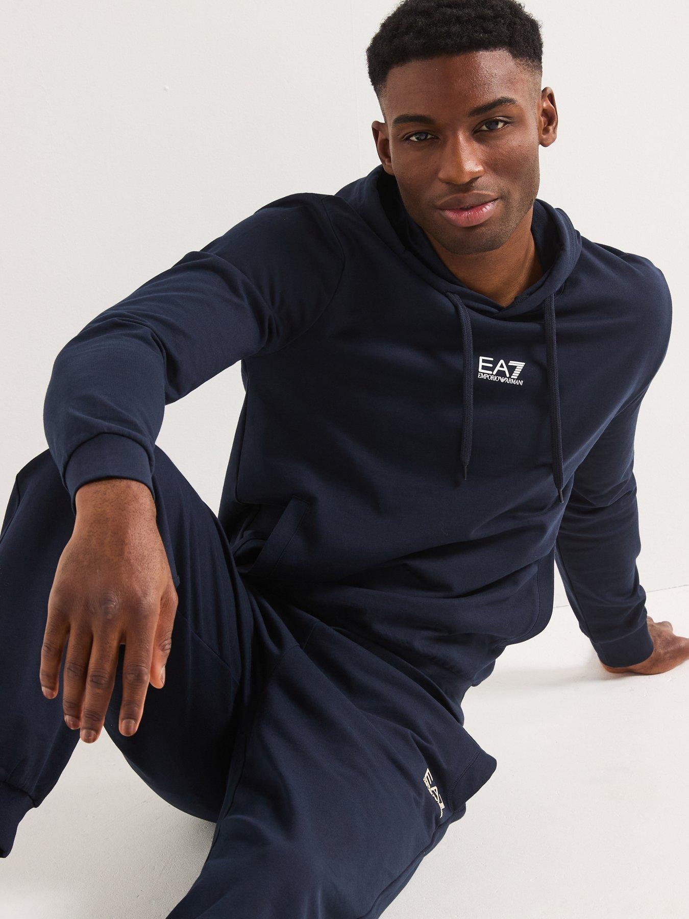 Image 5 of 5 of EA7 Emporio Armani Train Core Id Hooded Tracksuit - Dark Blue