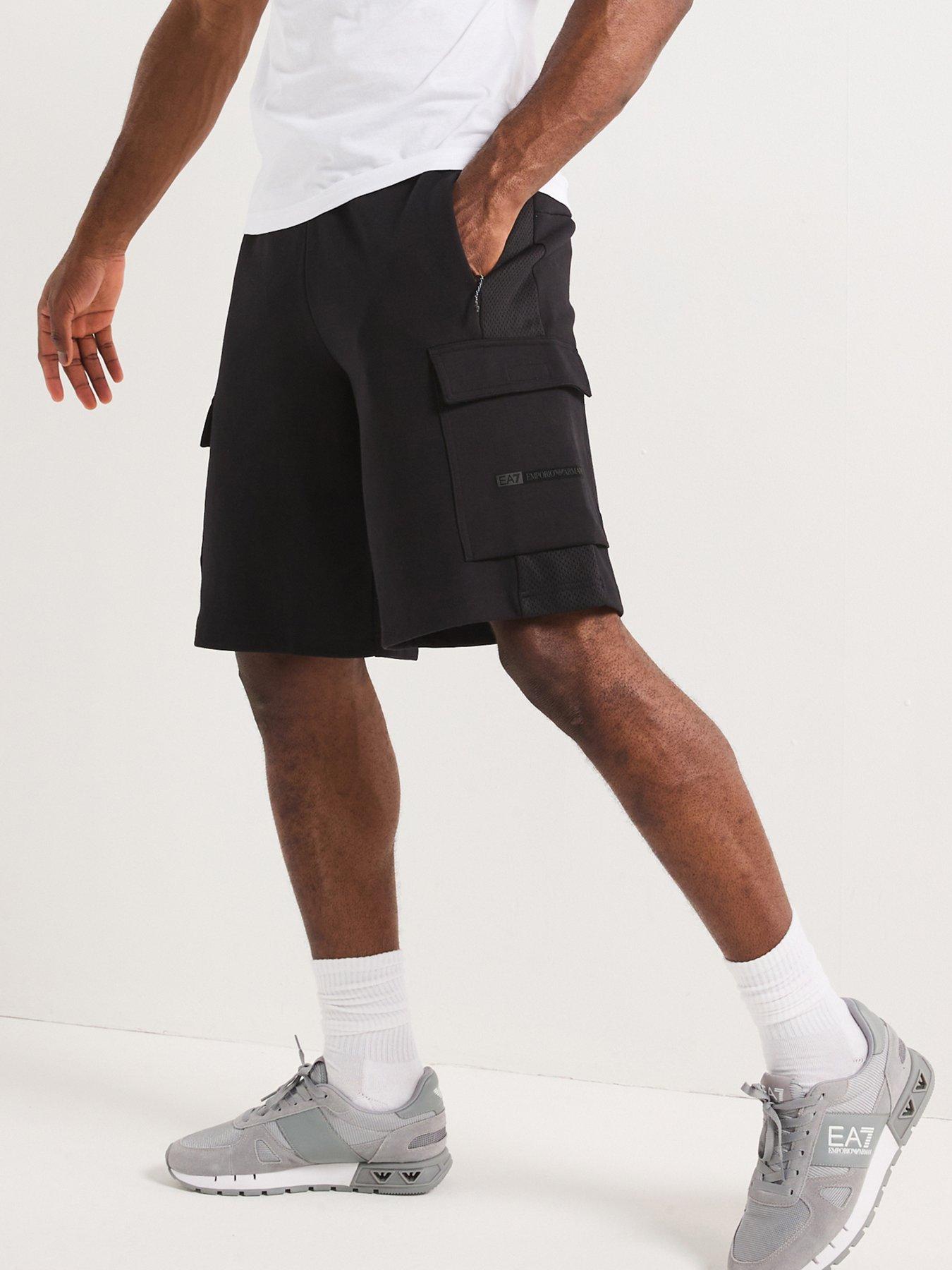 undefined Train Athletic Cargo Shorts - Black