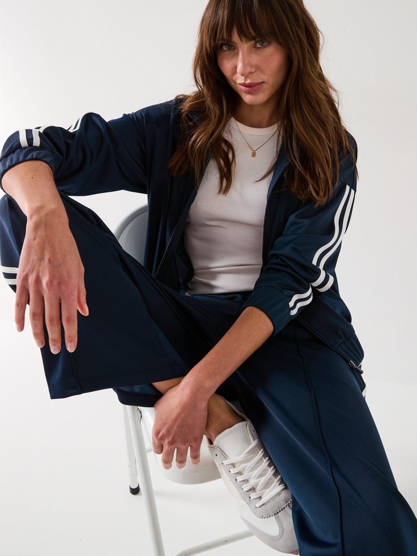 Image 5 of 6 of V by Very Zip Up Side Stripe Sweatshirt - Navy