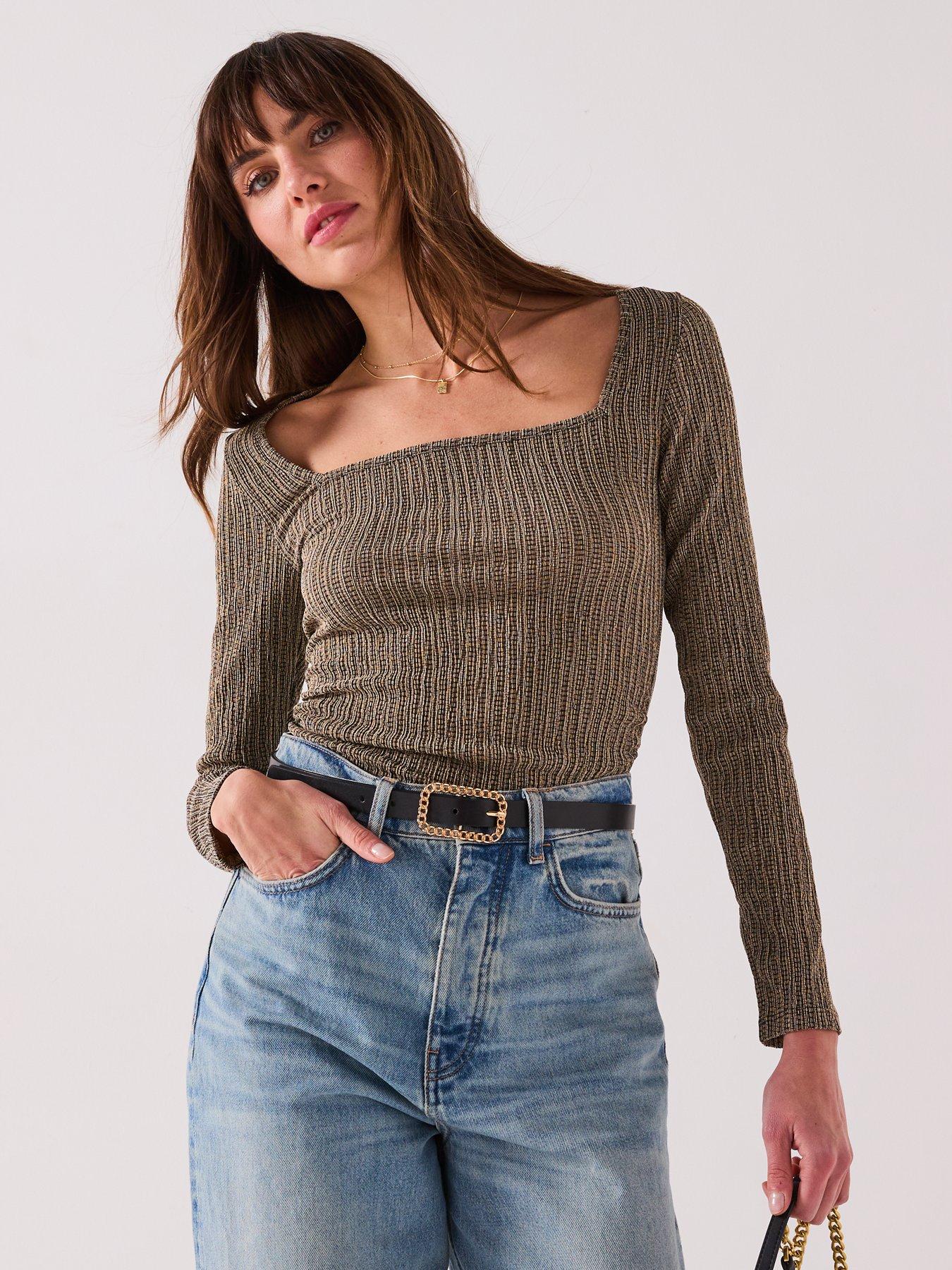 undefined Textured Long Sleeve Top Co-Ord - Mono