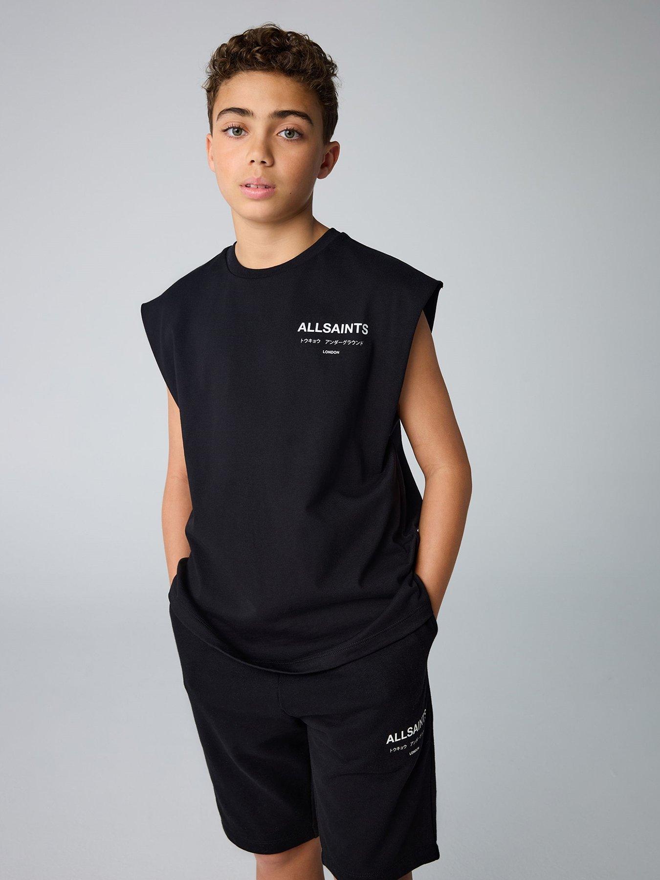 undefined All Saints Unisex Sleeveless T-Shirt - Black