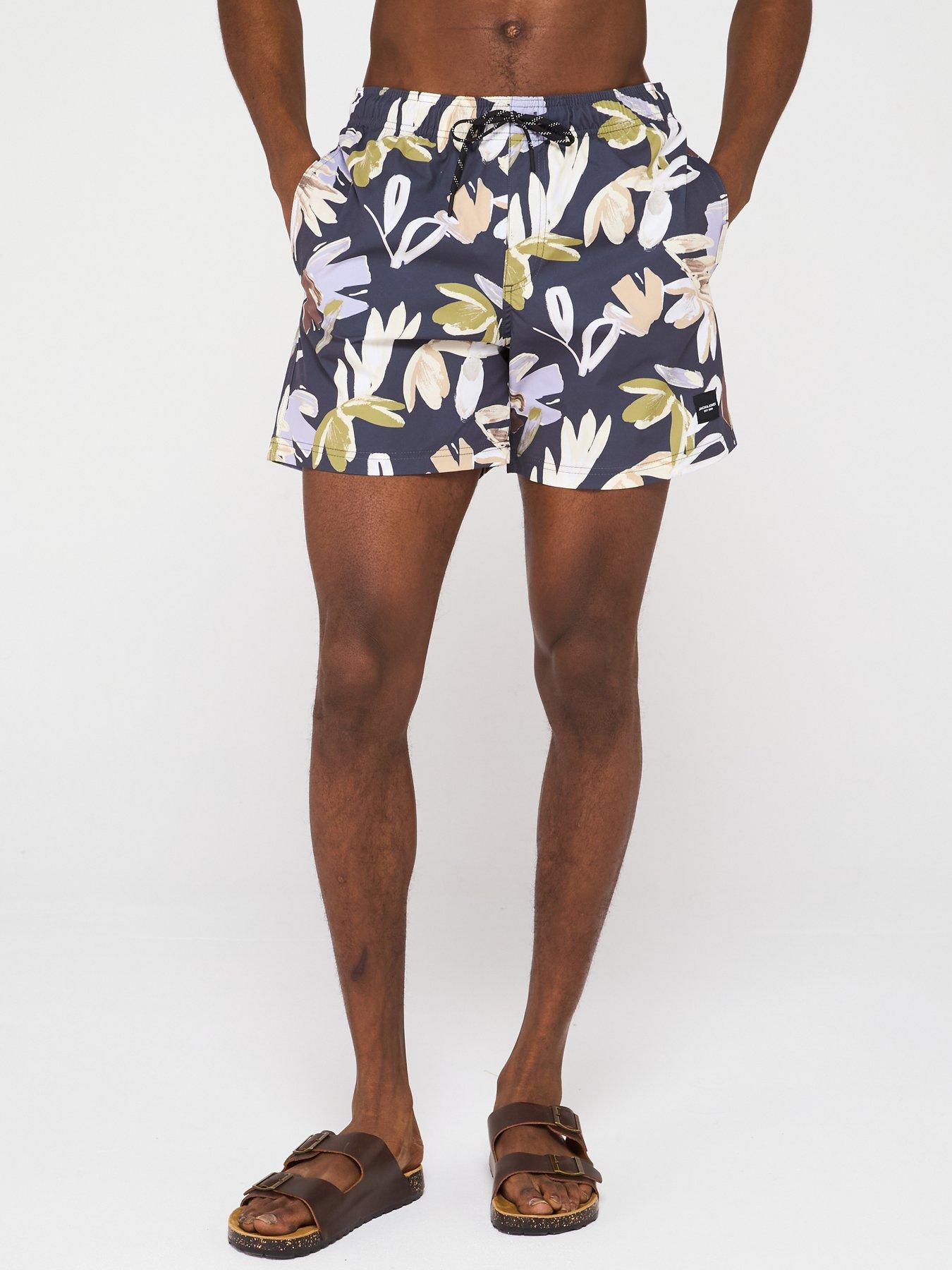 undefined Maui Flower Print Swim Shorts - Iron Gate