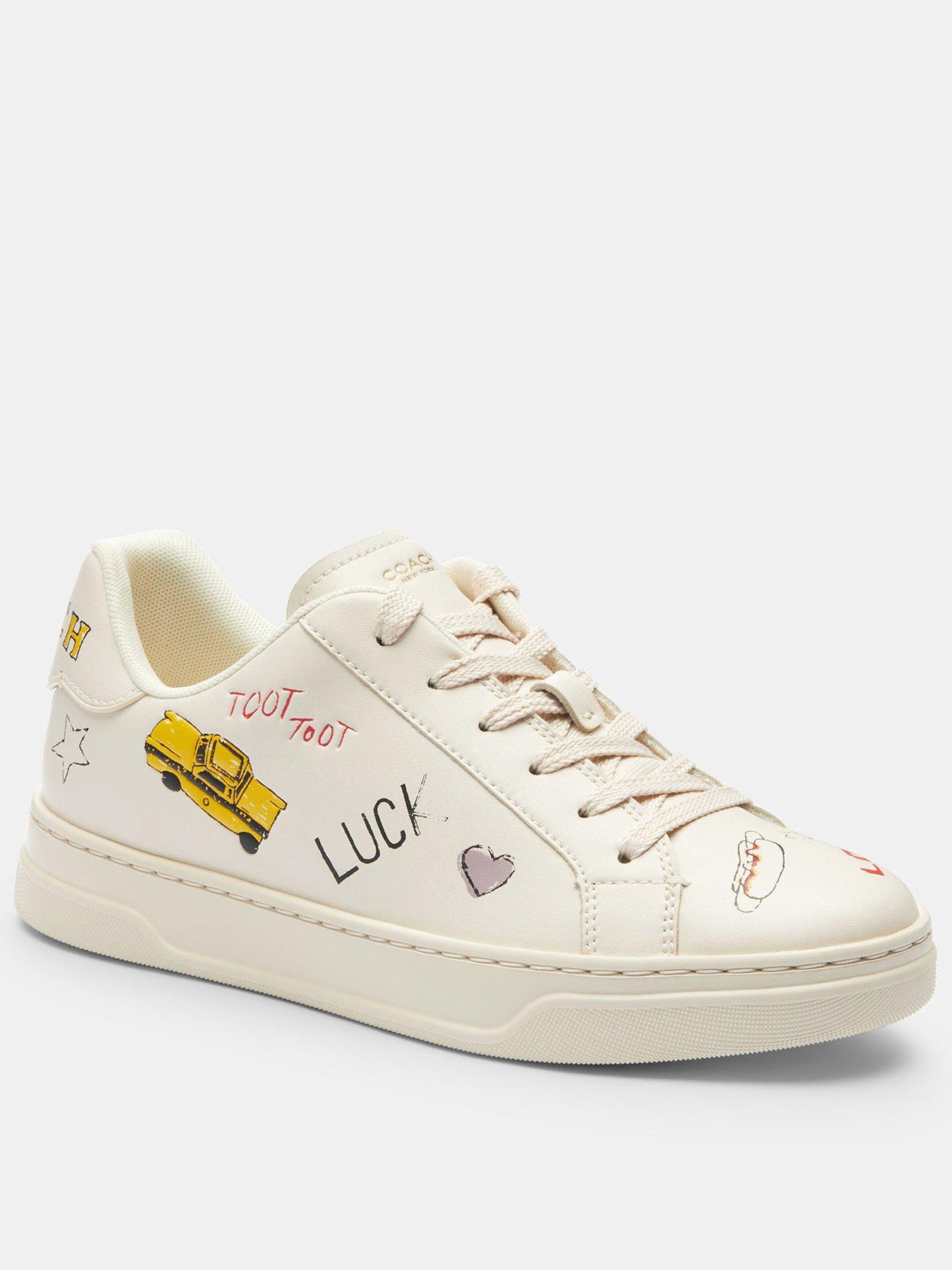 COACH High Line Trainers With Sketch Print - Cream