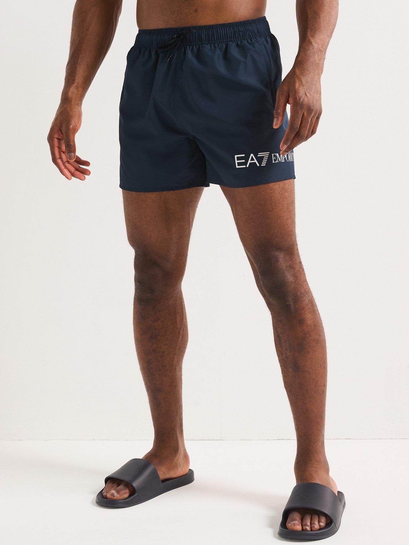 undefined Logo Swim Shorts - Dark Blue
