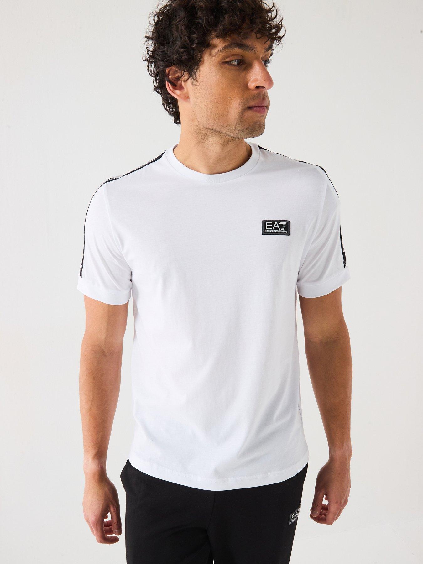 undefined Sporty Logo Taped Crew T-shirt - White