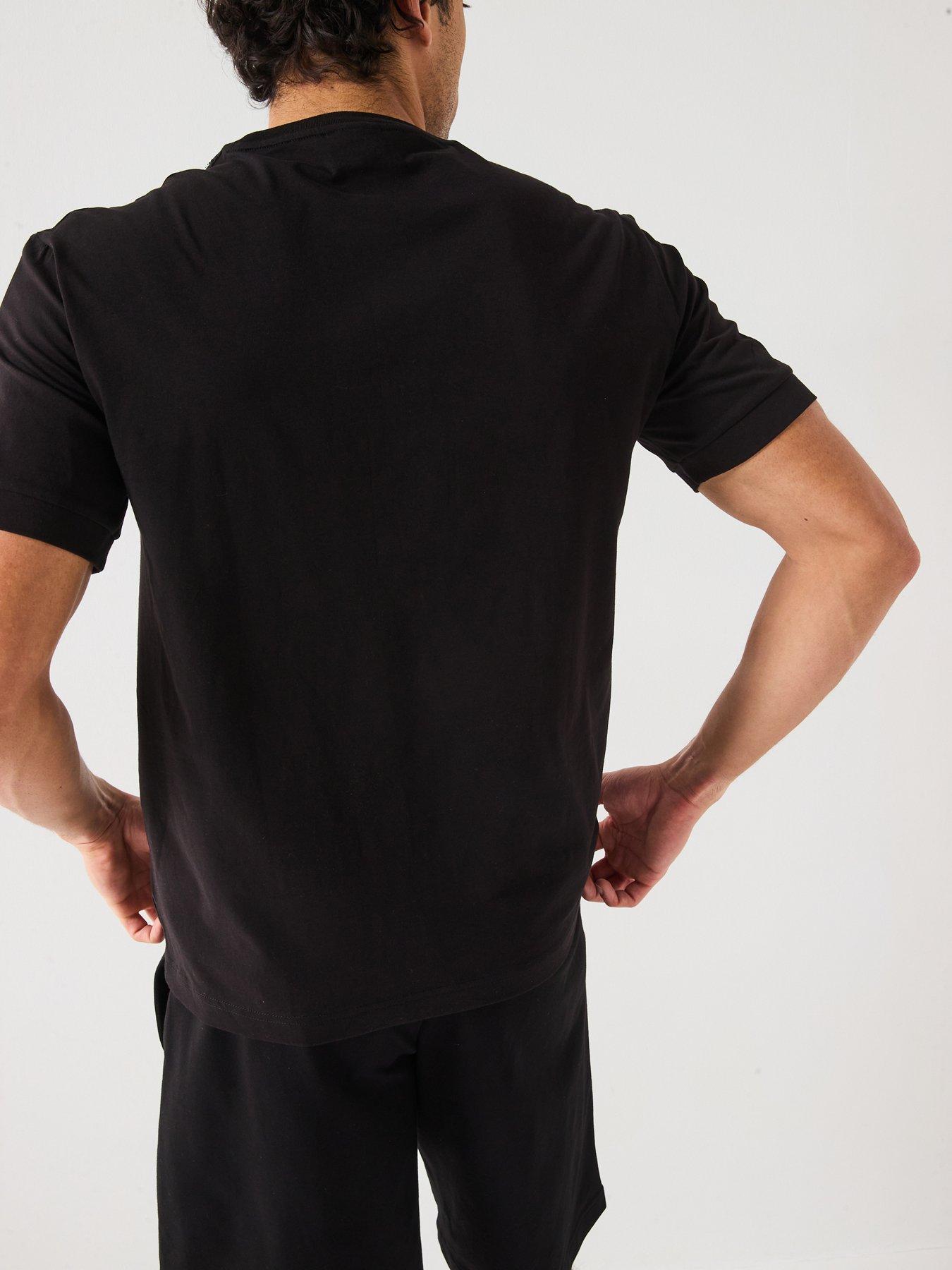 Image 2 of 6 of EA7 Emporio Armani Sporty Logo Taped Crew T-Shirt - Black