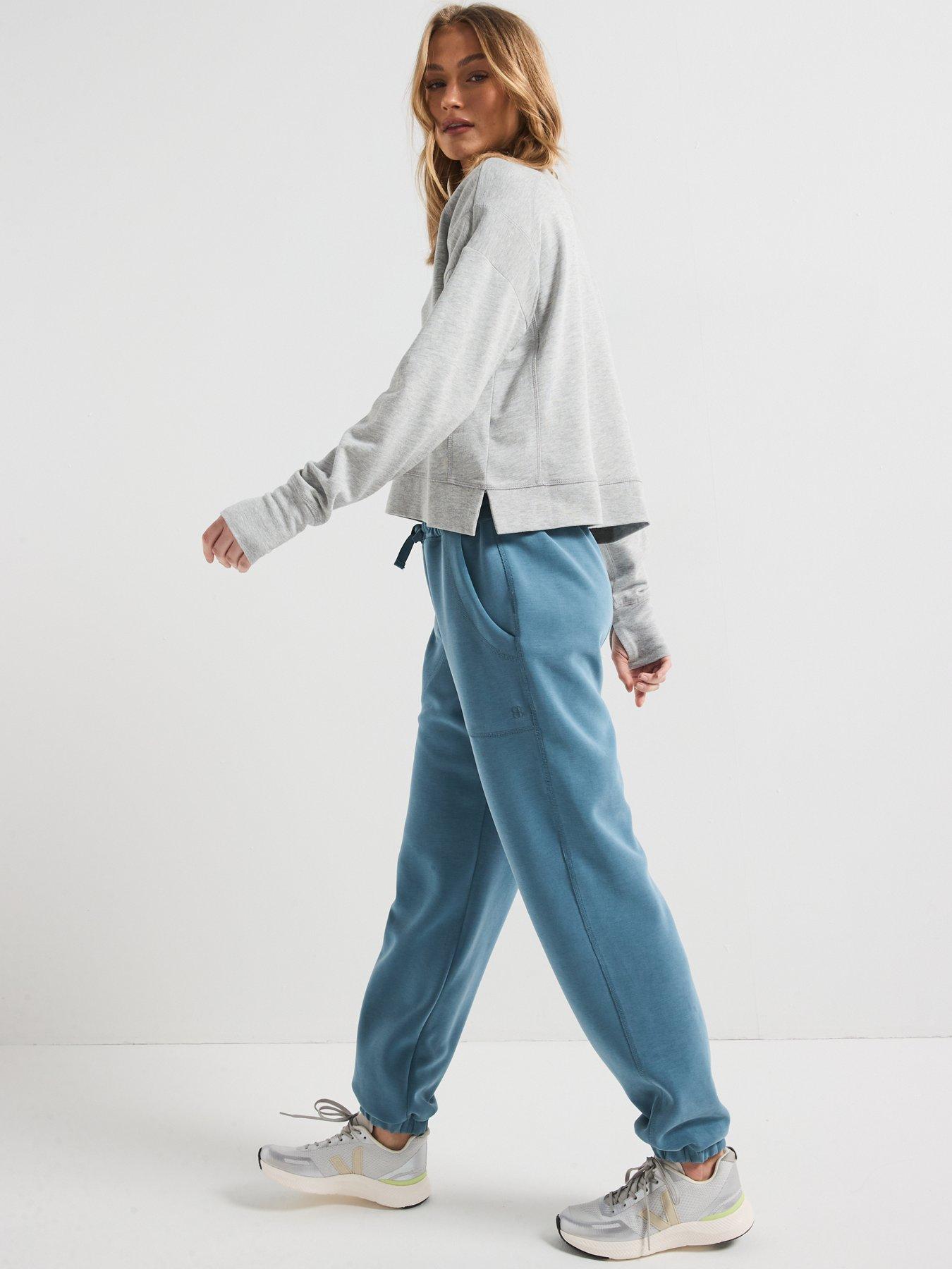 Image 4 of 5 of Sweaty Betty Womens Training Sand Wash Cuffed Trouser - Blue