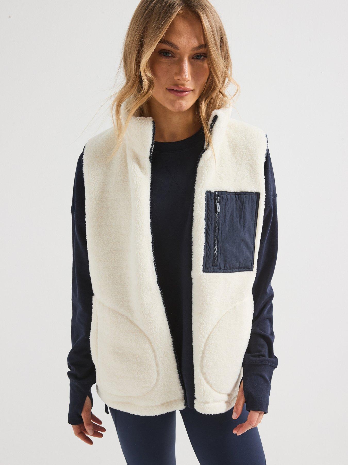 undefined Womens Training Plush Gilet - White