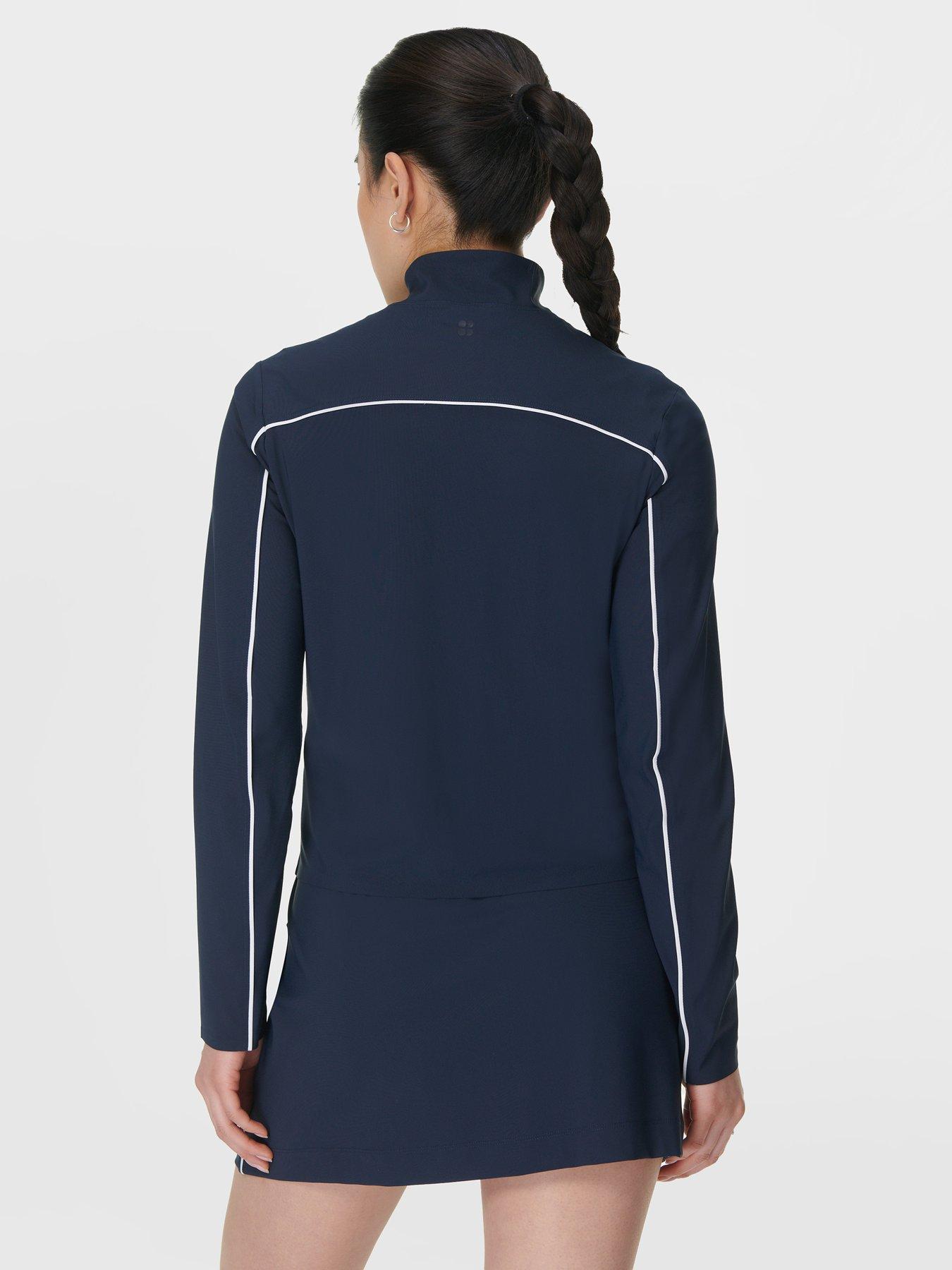 Image 2 of 5 of Sweaty Betty Womens Training Anytime Explorer Zip Up - Navy