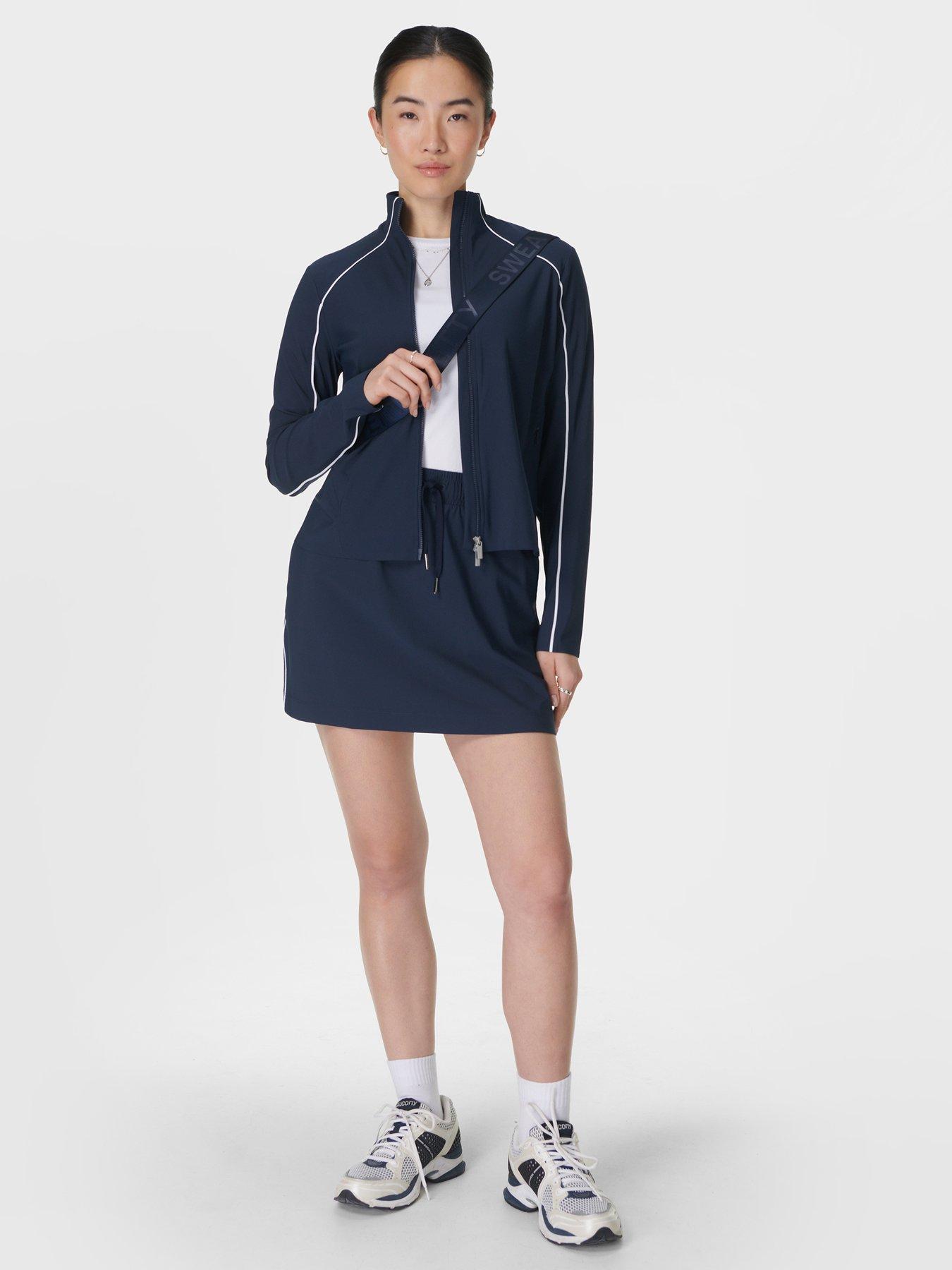 Image 3 of 5 of Sweaty Betty Womens Training Anytime Explorer Zip Up - Navy