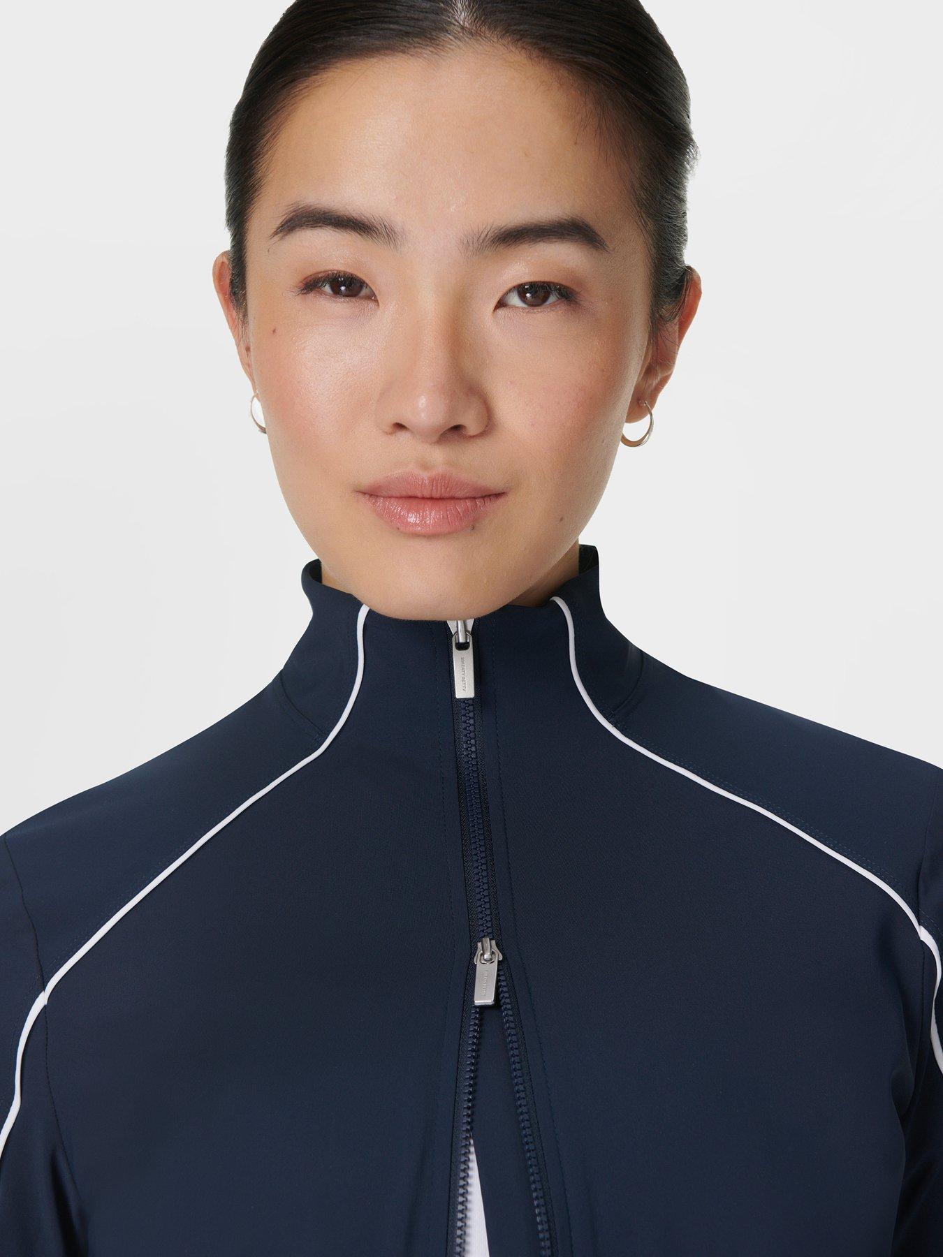 Image 5 of 5 of Sweaty Betty Womens Training Anytime Explorer Zip Up - Navy