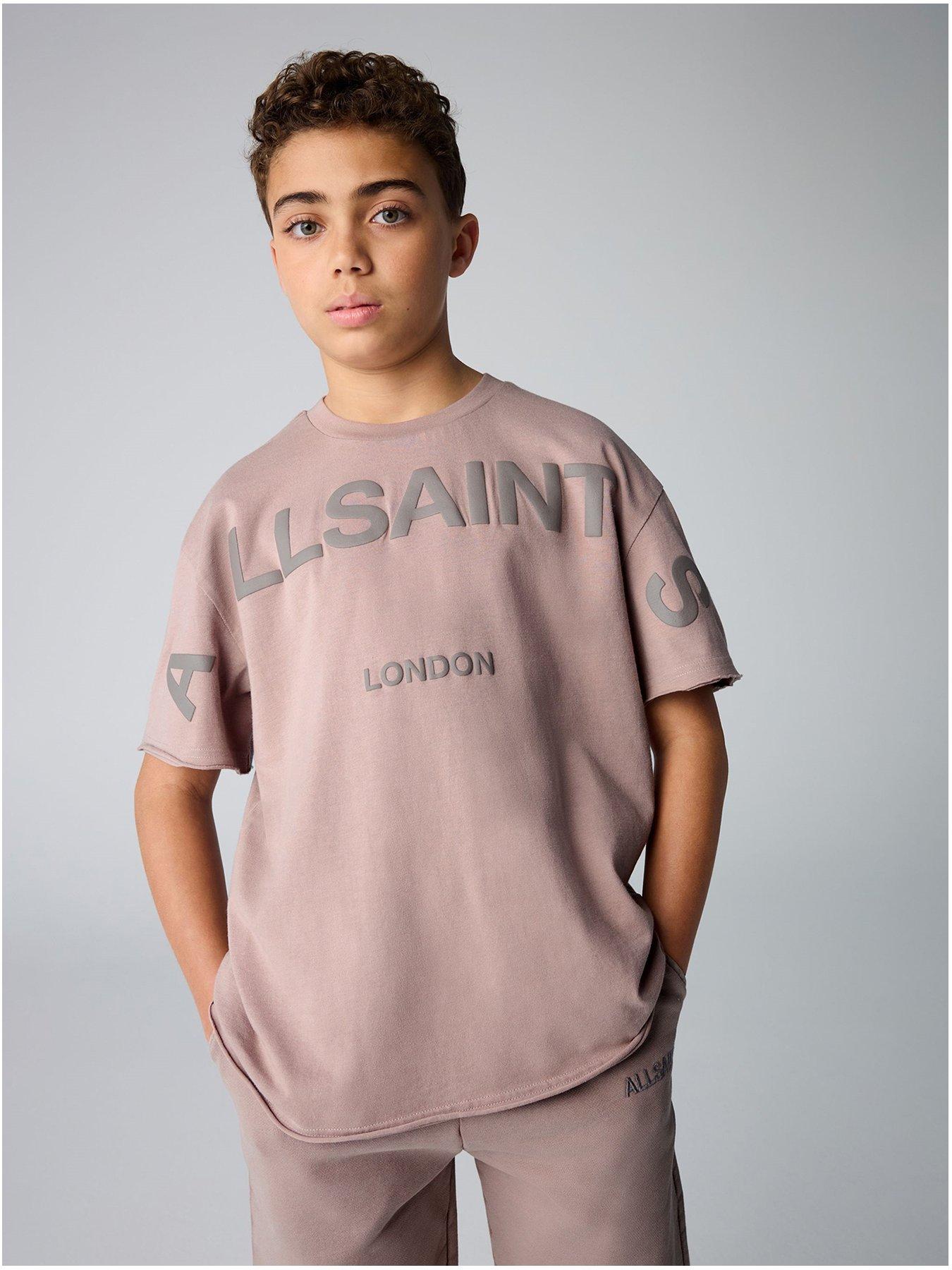 undefined All Saints T-Shirt And Shorts Set - Pink