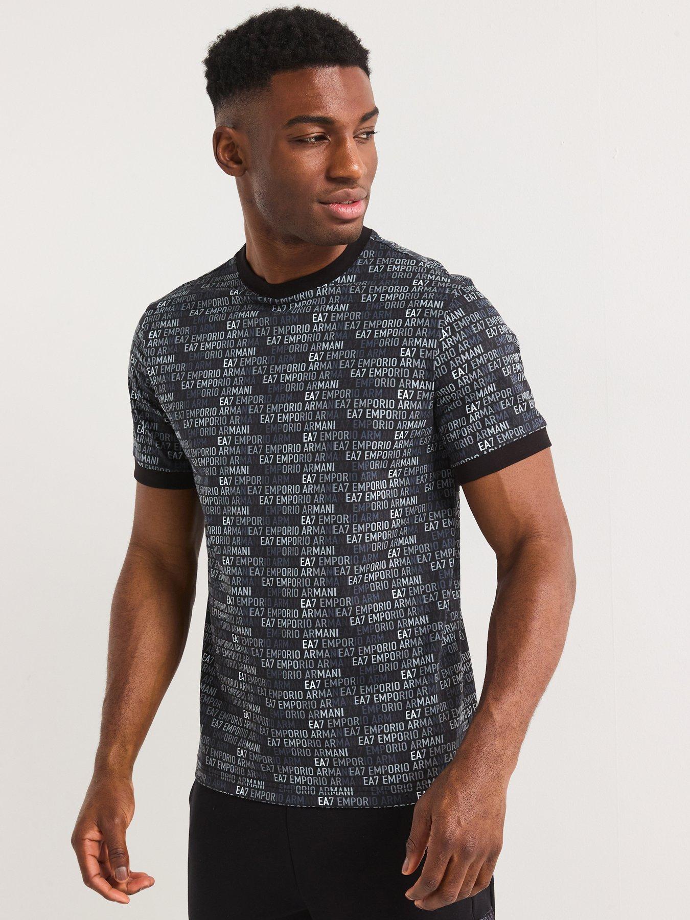 undefined Train Graphic Monogram T-Shirt - Black