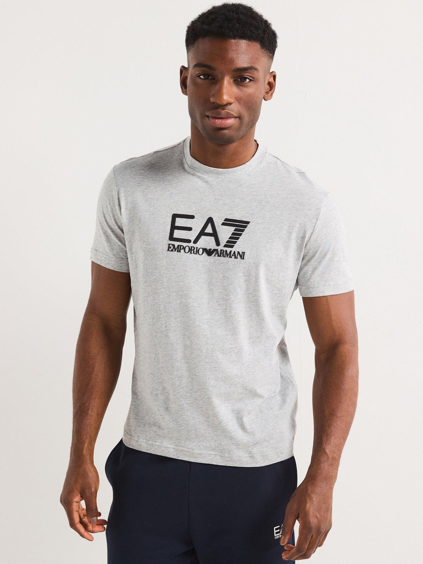EA7 Emporio Armani Train Visibility Crew Neck T-Shirt - Light Grey 