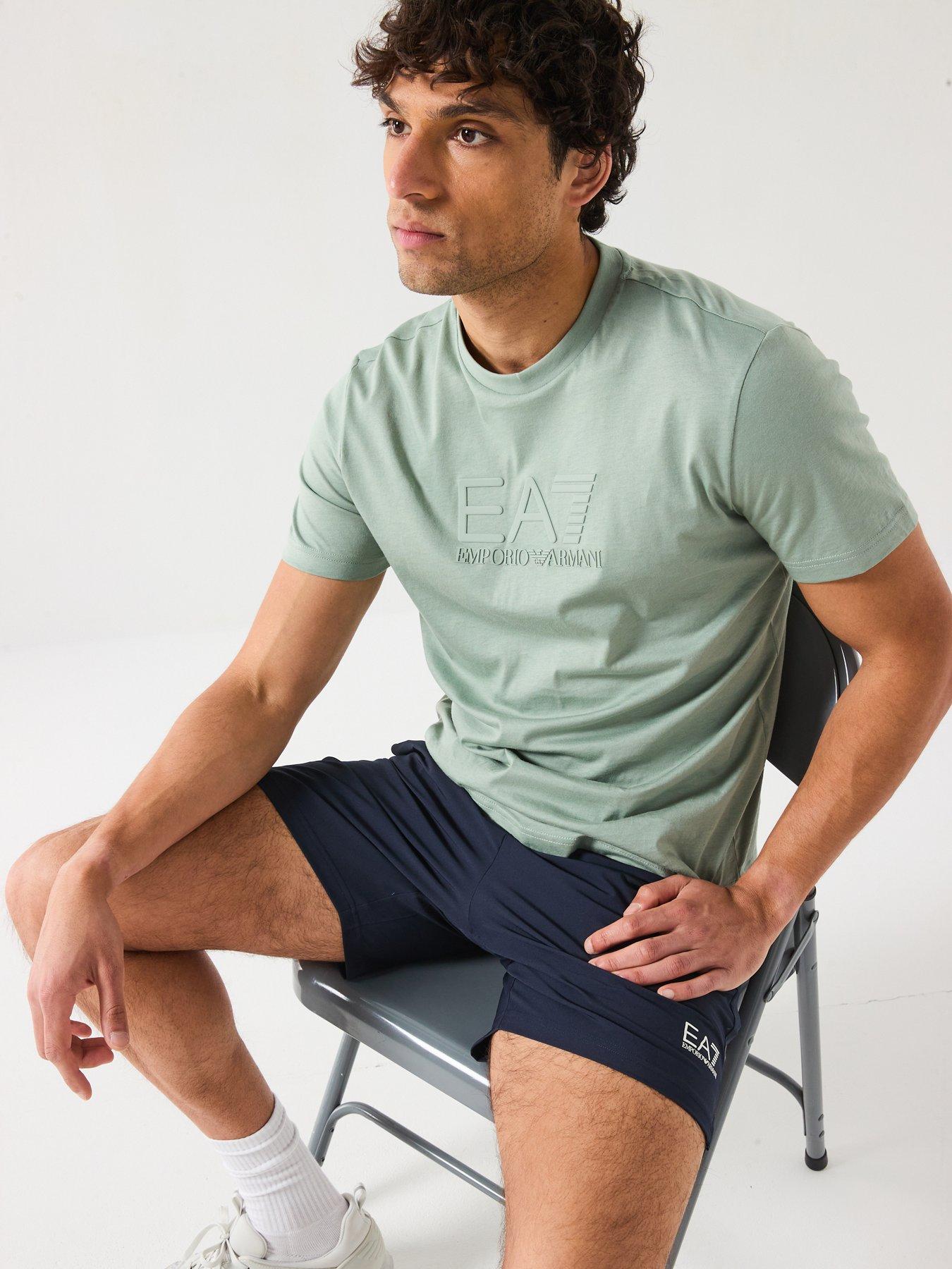 Image 2 of 6 of EA7 Emporio Armani Train Visibility Crew Neck T-Shirt - Light Green