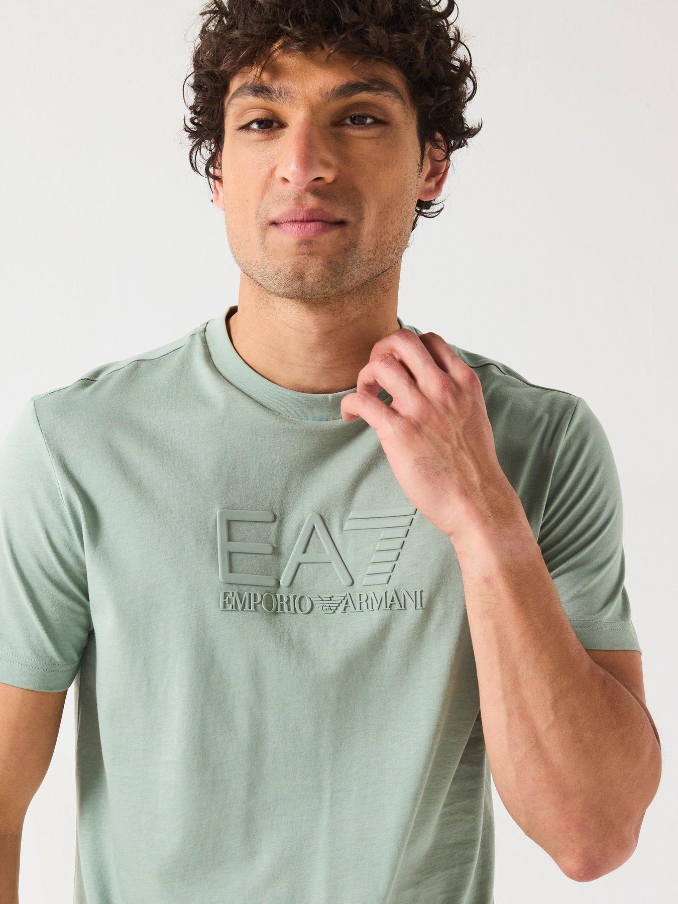Image 4 of 6 of EA7 Emporio Armani Train Visibility Crew Neck T-Shirt - Light Green
