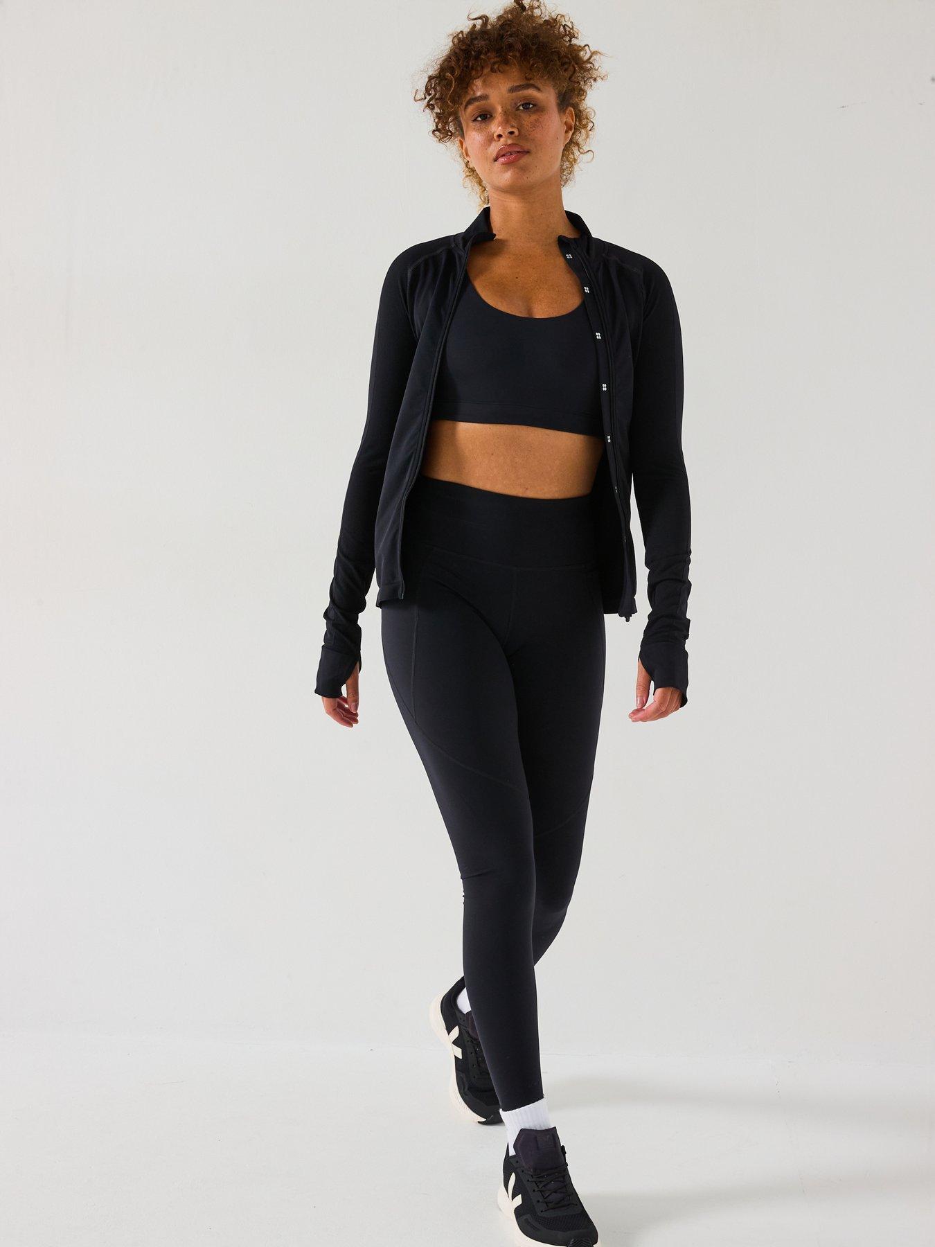 Image 3 of 5 of Sweaty Betty Womens Training All Day Active Bralette - Black