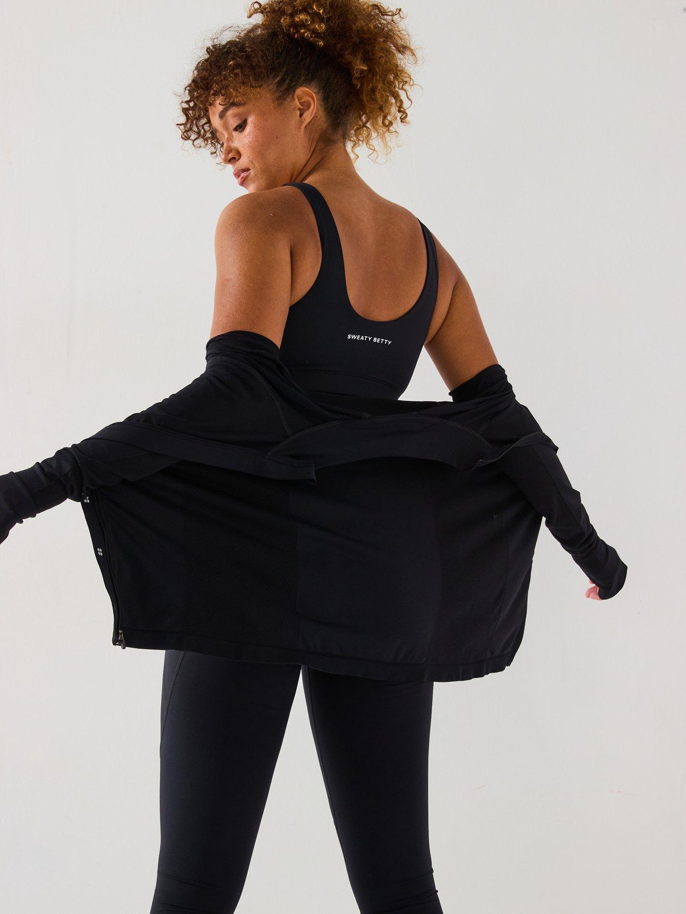Image 4 of 5 of Sweaty Betty Womens Training All Day Active Bralette - Black