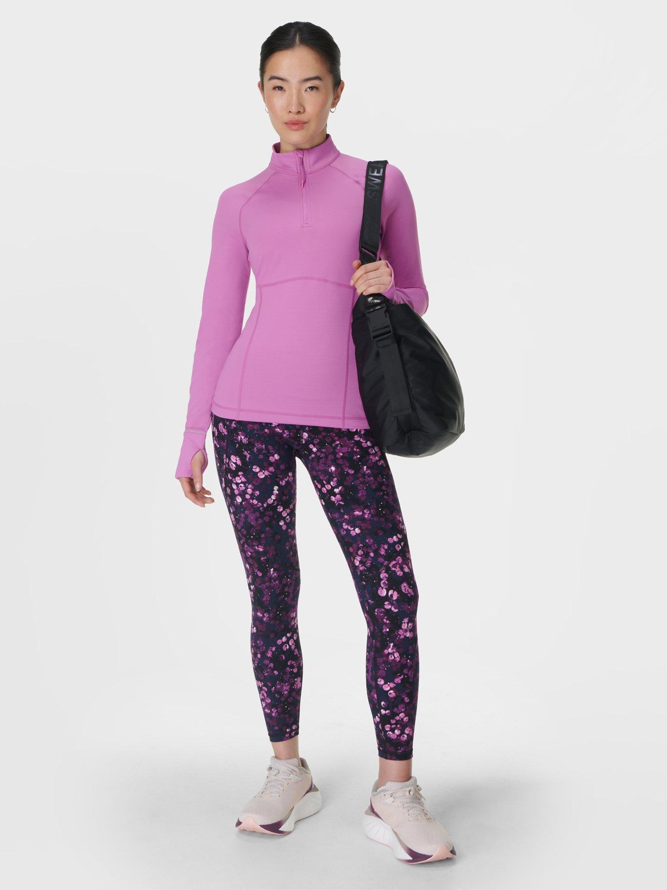 undefined Womens Training Power 7/8 Workout Leggings - Purple