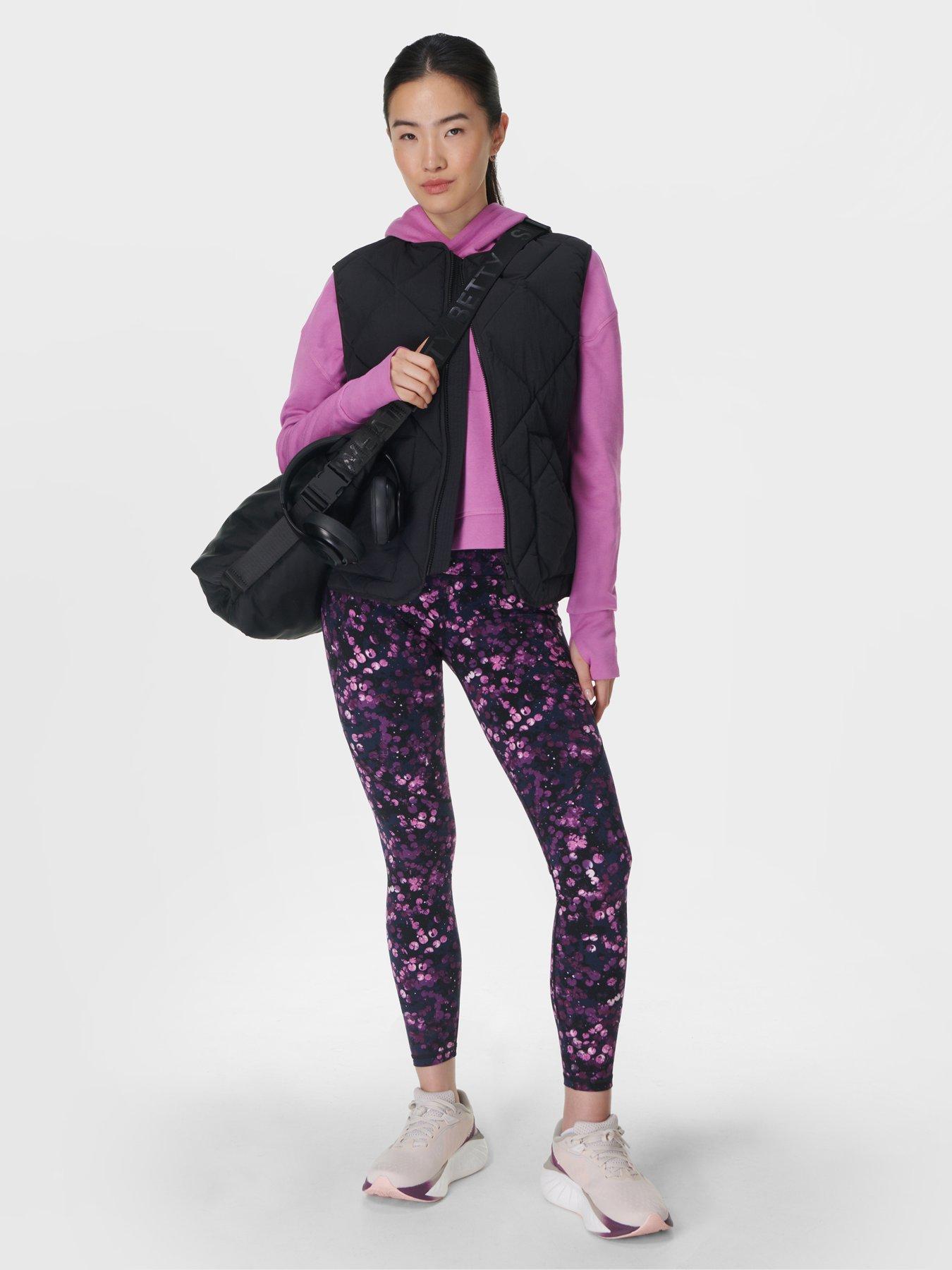 Image 3 of 6 of Sweaty Betty Womens Training Power 7/8 Workout Leggings - Purple