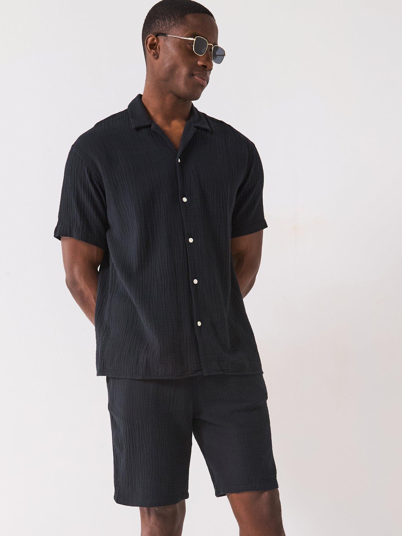 undefined Shirt And Shorts Set - Black