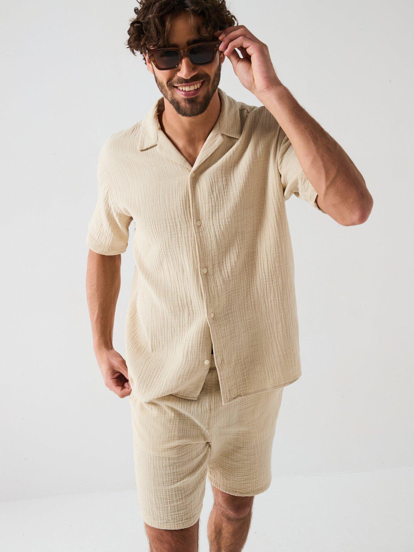 undefined Easter Patras Shirt/Shorts Set - Cream