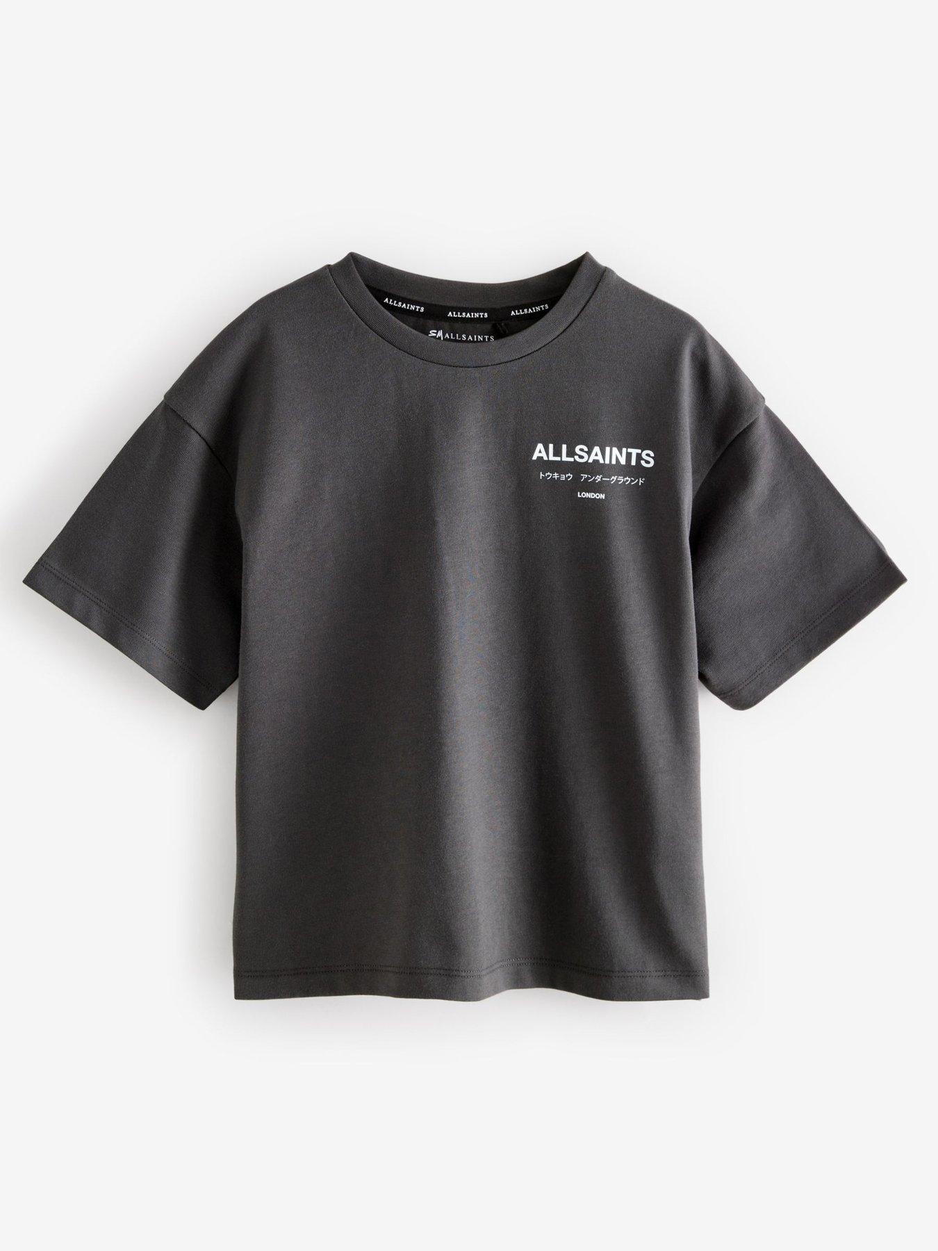 Image 5 of 6 of smALLSAINTS All Saints Boys Logo T-Shirt - Black