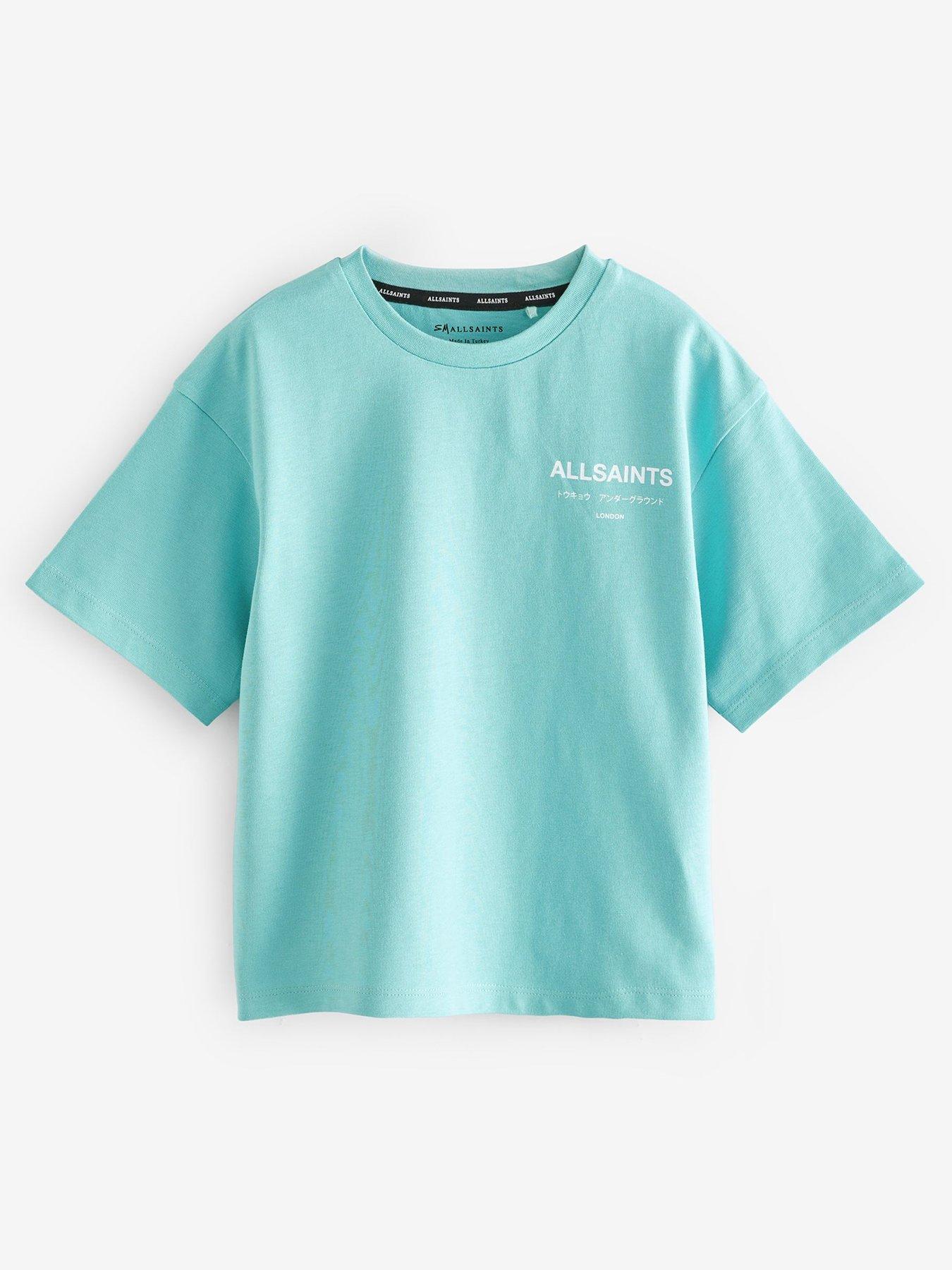 undefined All Saints Boys Logo T-Shirt - Blue