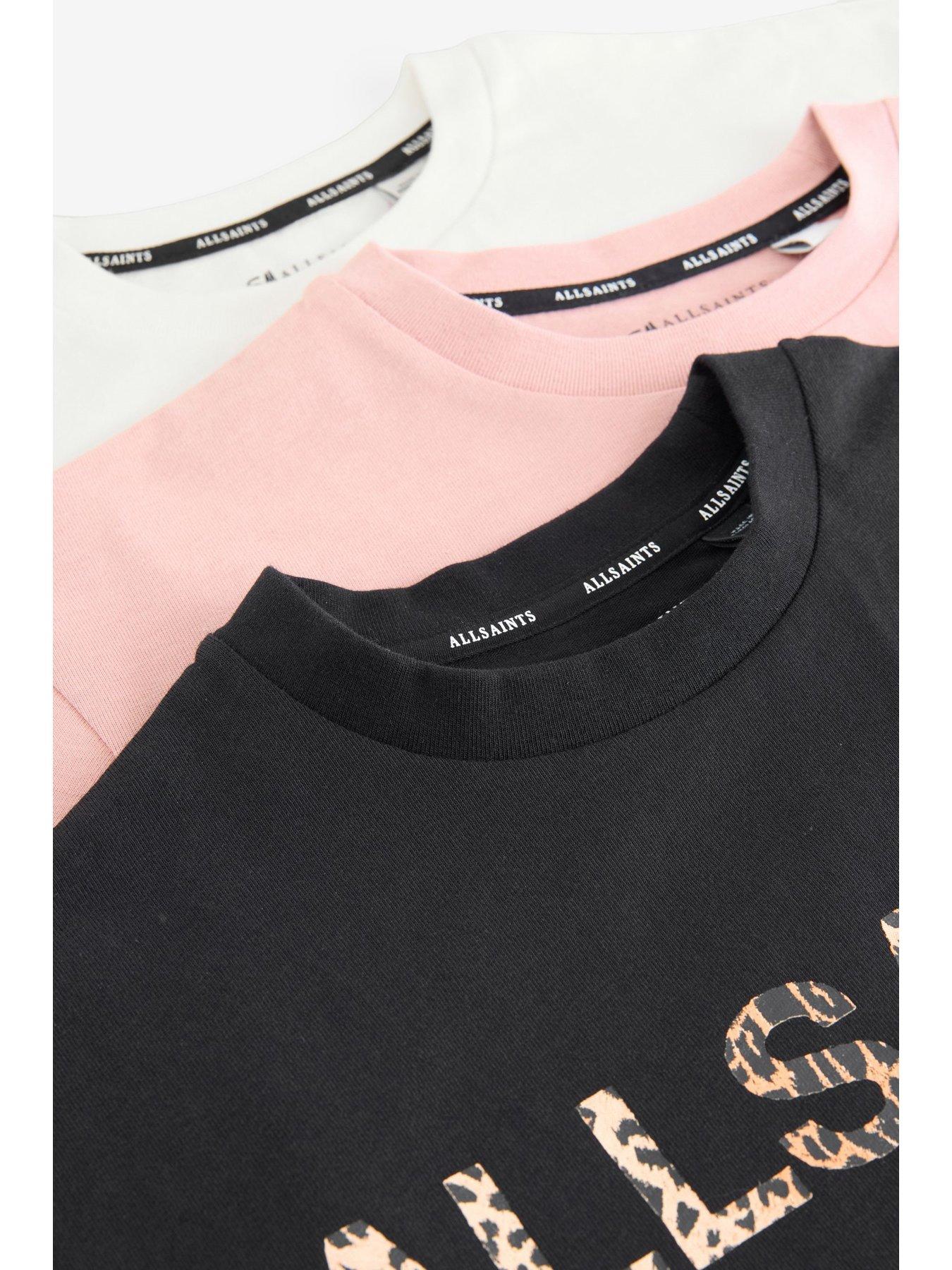 Image 2 of 6 of smALLSAINTS Girls 3 Pack Logo T-shirt - Multi