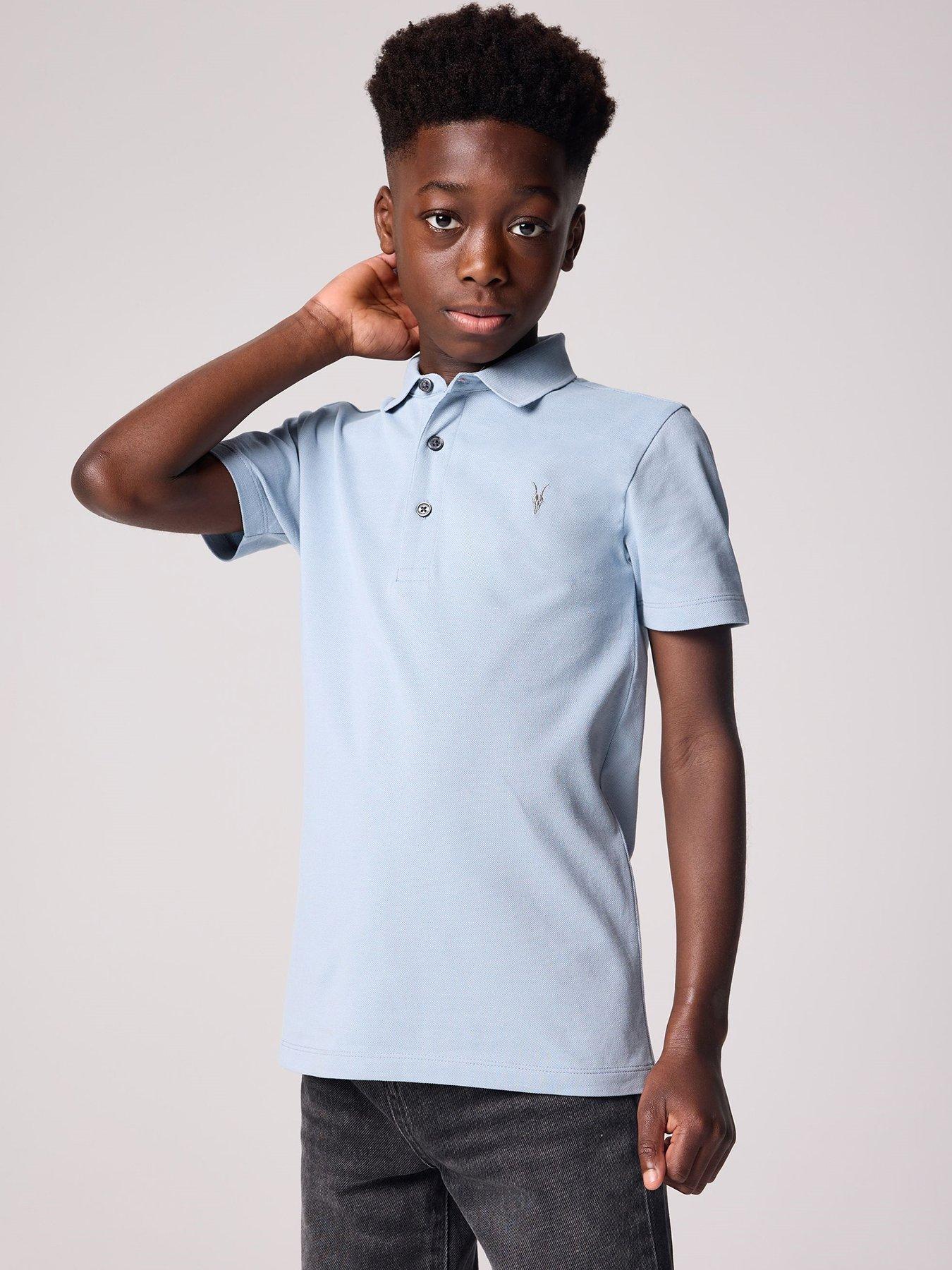 undefined Boys Short Sleeve Polo Shirt - Blue