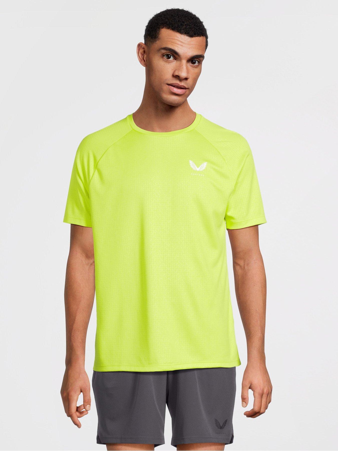 undefined Men's Training Adapt Short Sleeve T-Shirt - Acid Lime/White