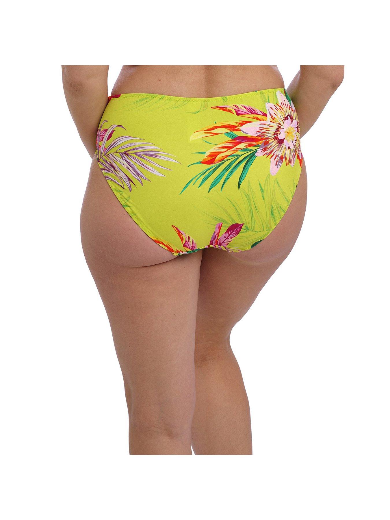 Image 3 of 3 of Fantasie Cala Macarella High Waist Wrap Front Brief - Yellow Multi