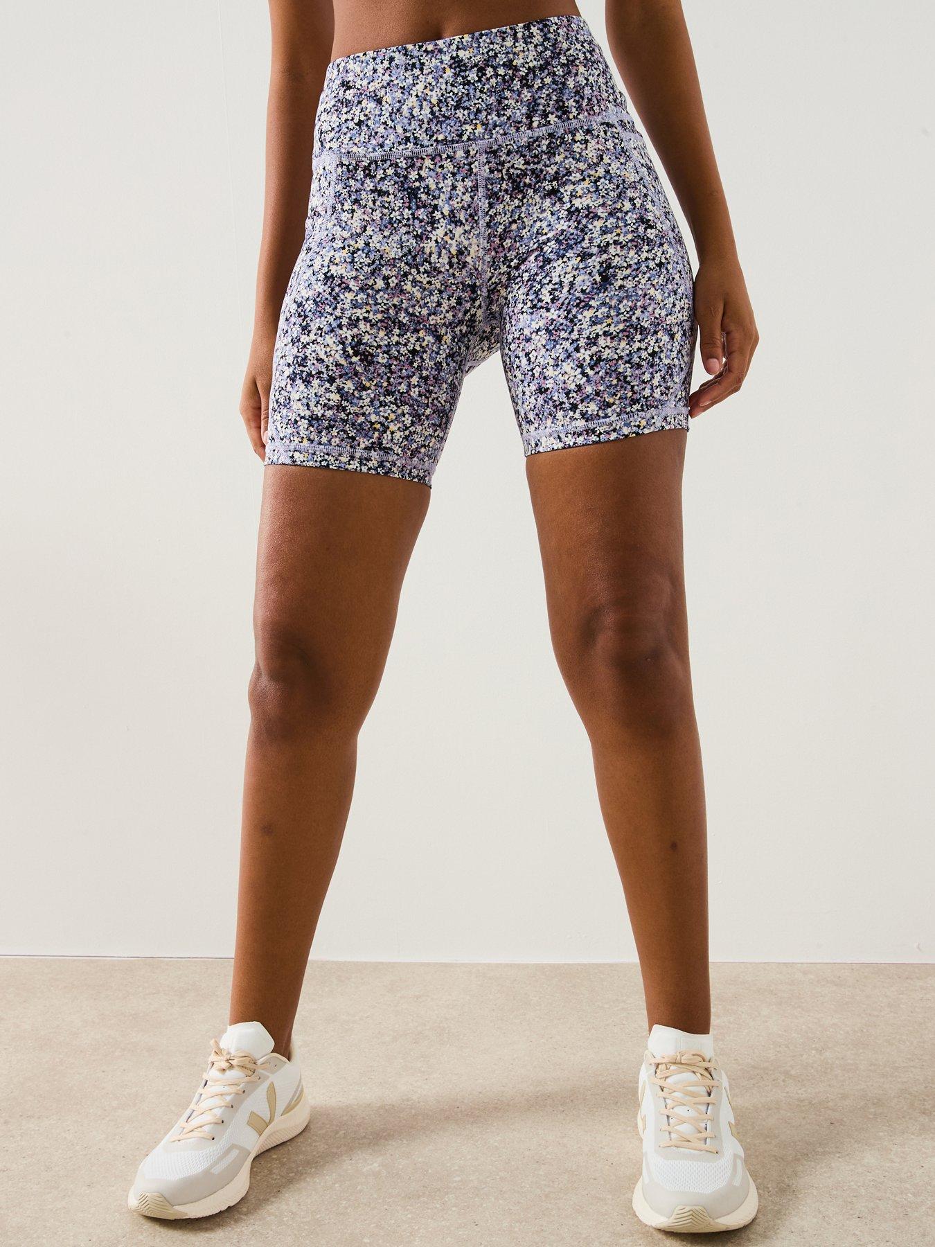 undefined Womens Training Power 6' Biker Shorts - Purple