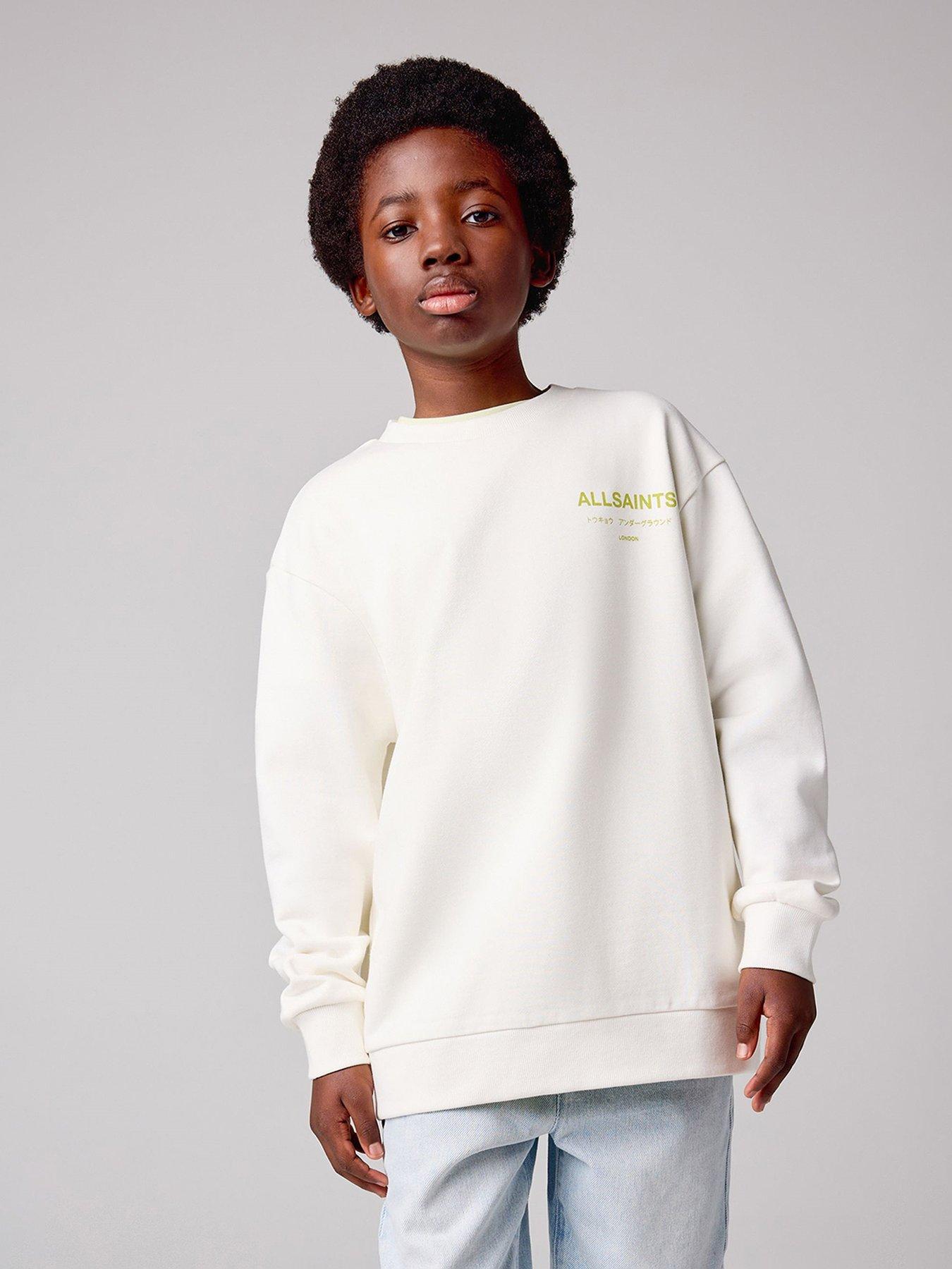 undefined All Saints Neon Sweatshirt - White