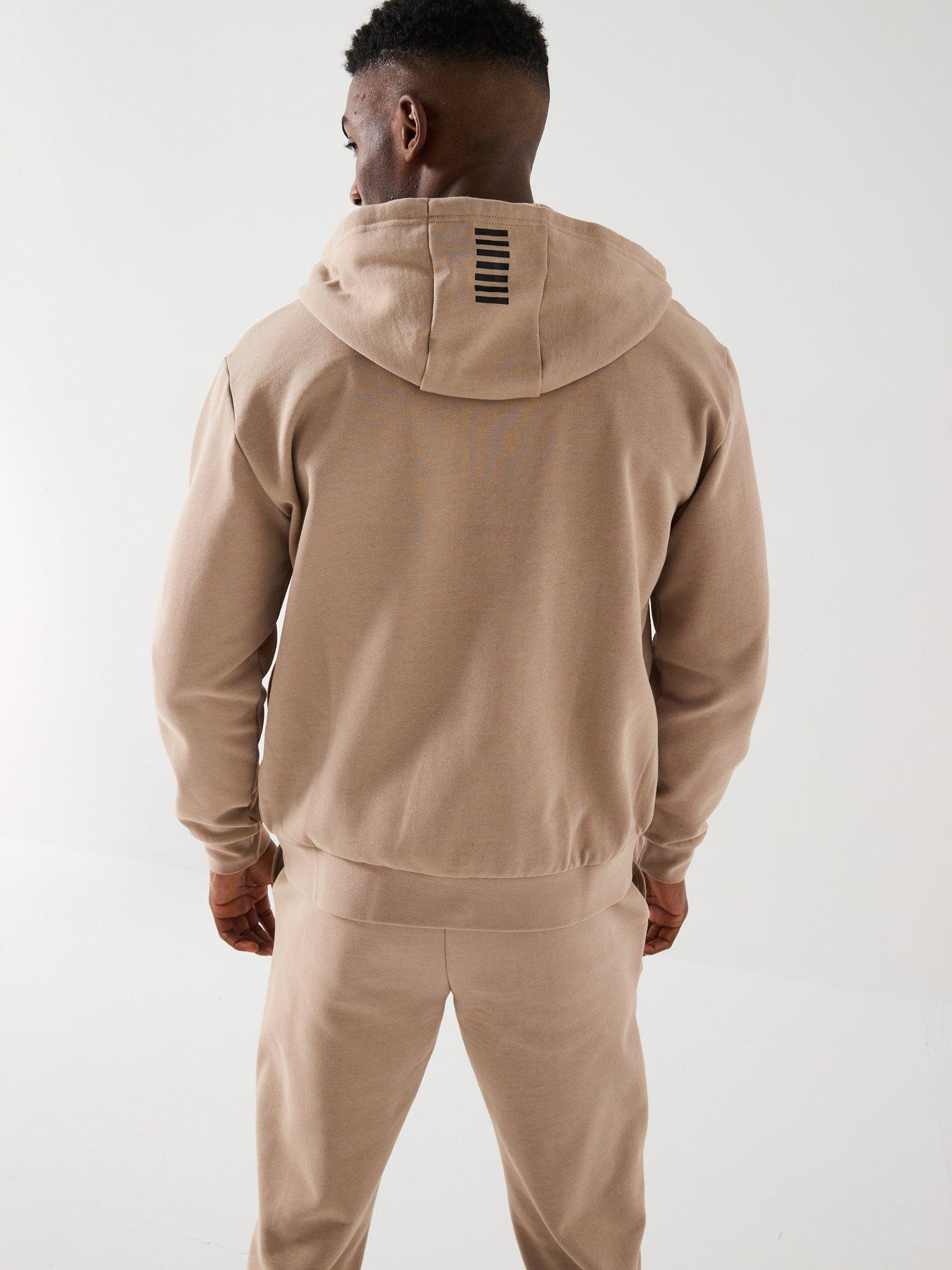 Image 5 of 6 of EA7 Emporio Armani Core Id Hoodie Tracksuit - Beige