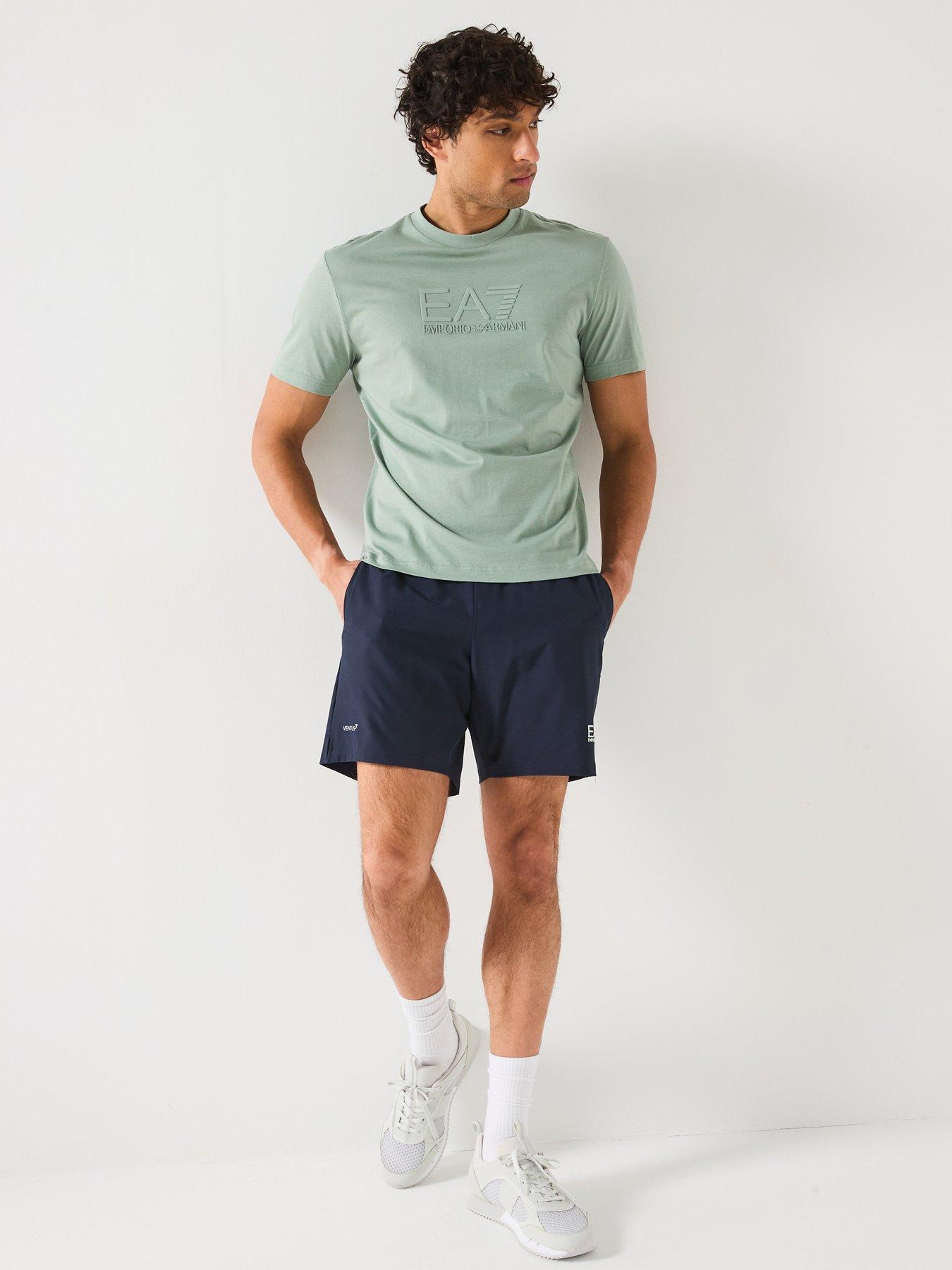Image 3 of 6 of EA7 Emporio Armani Logo Technical Shorts - Dark Blue