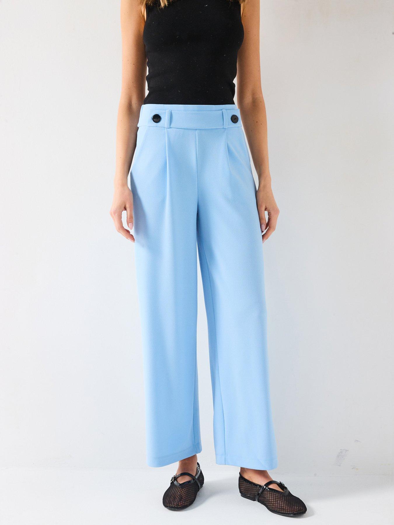 undefined Tailored Trouser - Light Blue
