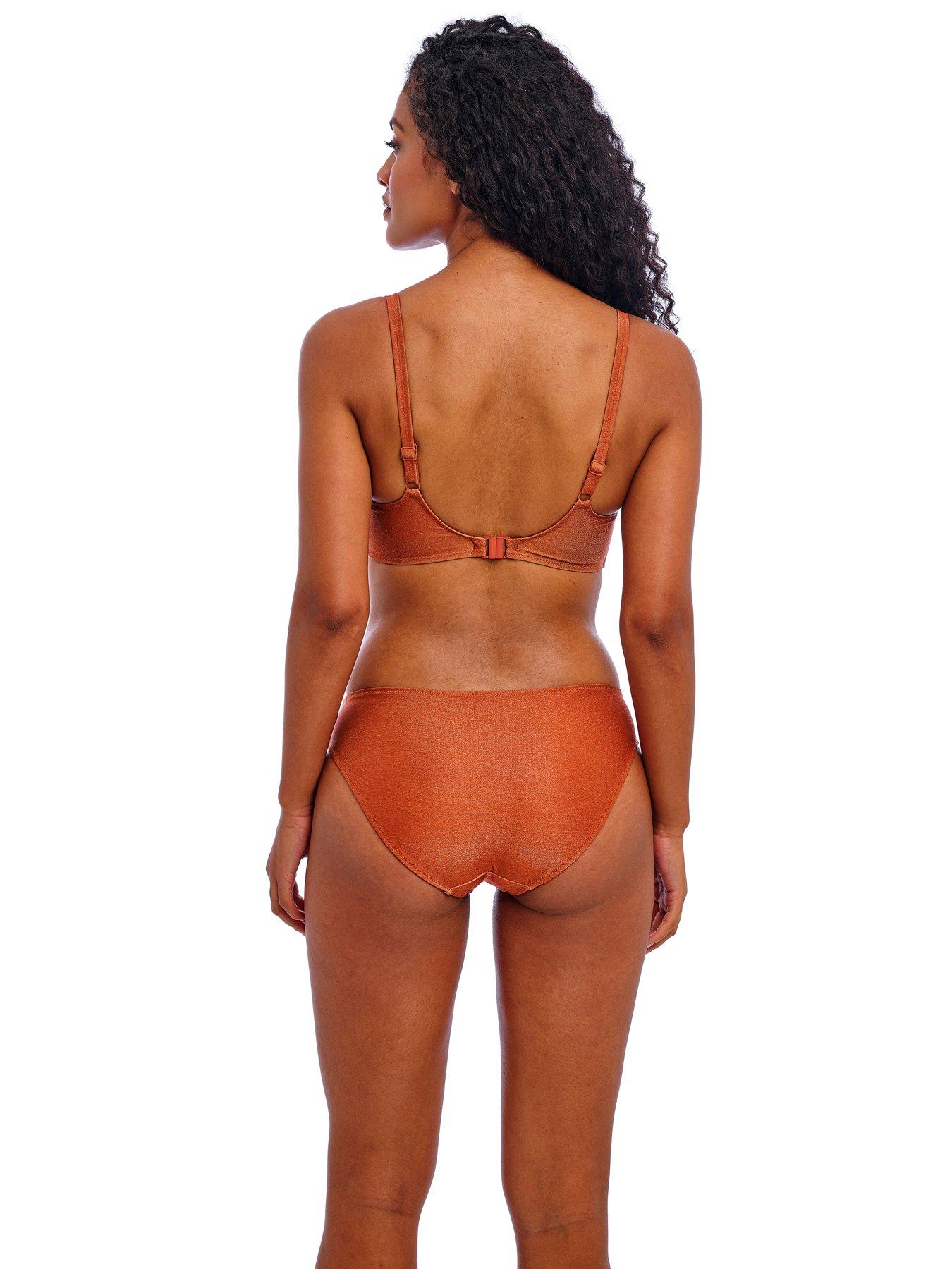Image 2 of 2 of Freya Arizona Wave Metallic Sweetheart Uw Bikini Top - Orange