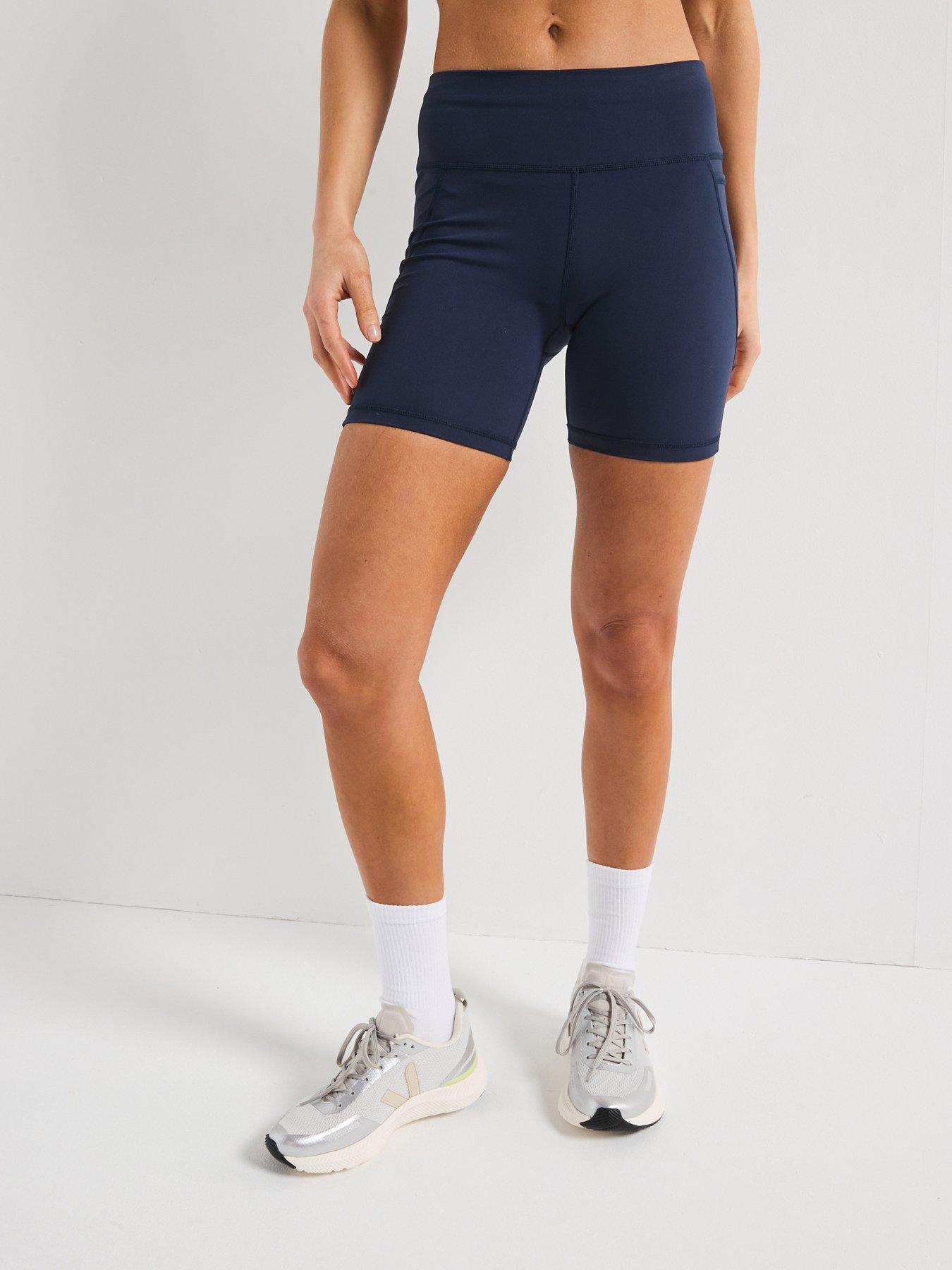 undefined Womens Training Power 6' Biker Shorts - Navy