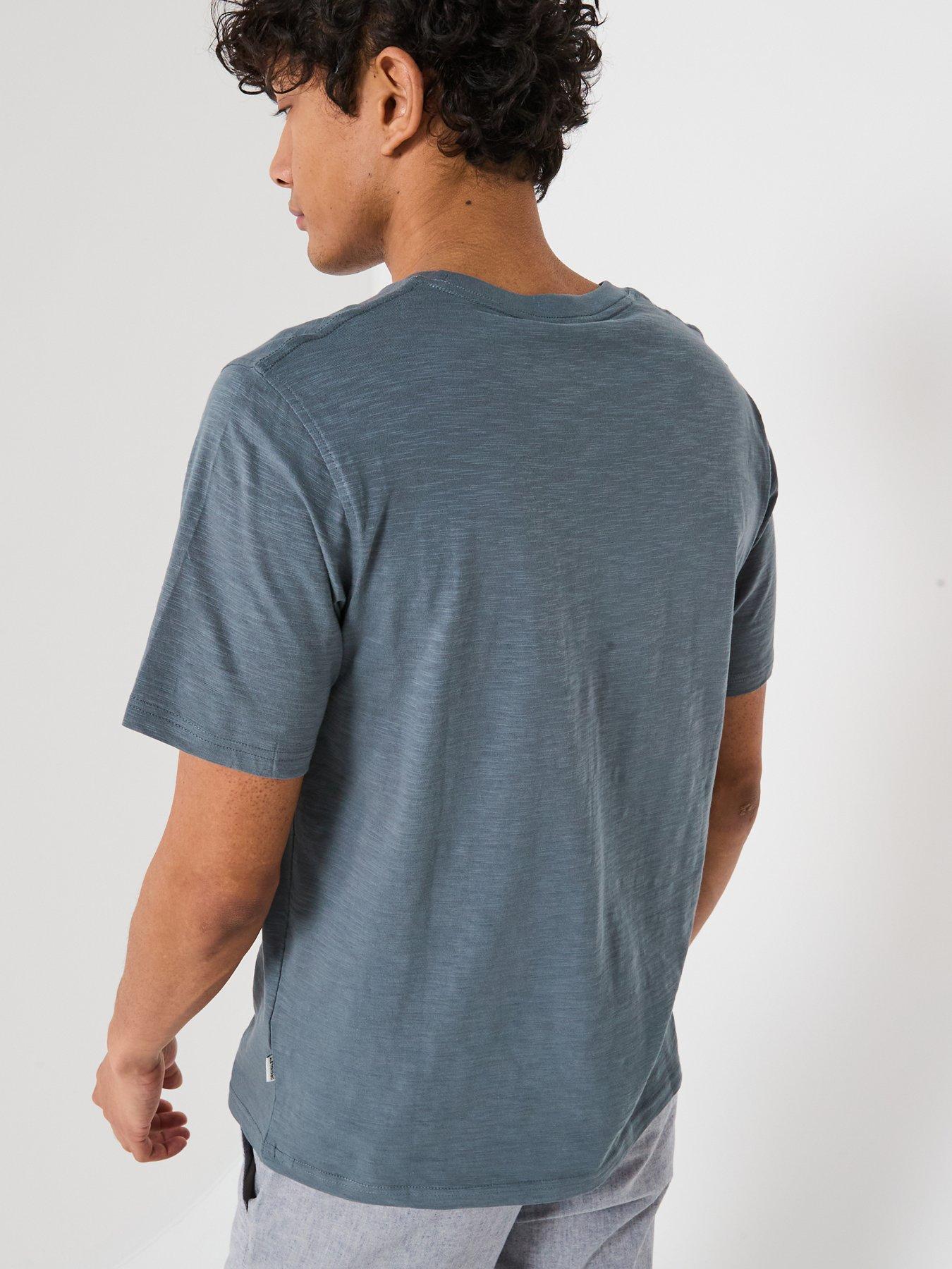 Image 2 of 6 of Jack & Jones Split Printed Pocket T-Shirt - Blue