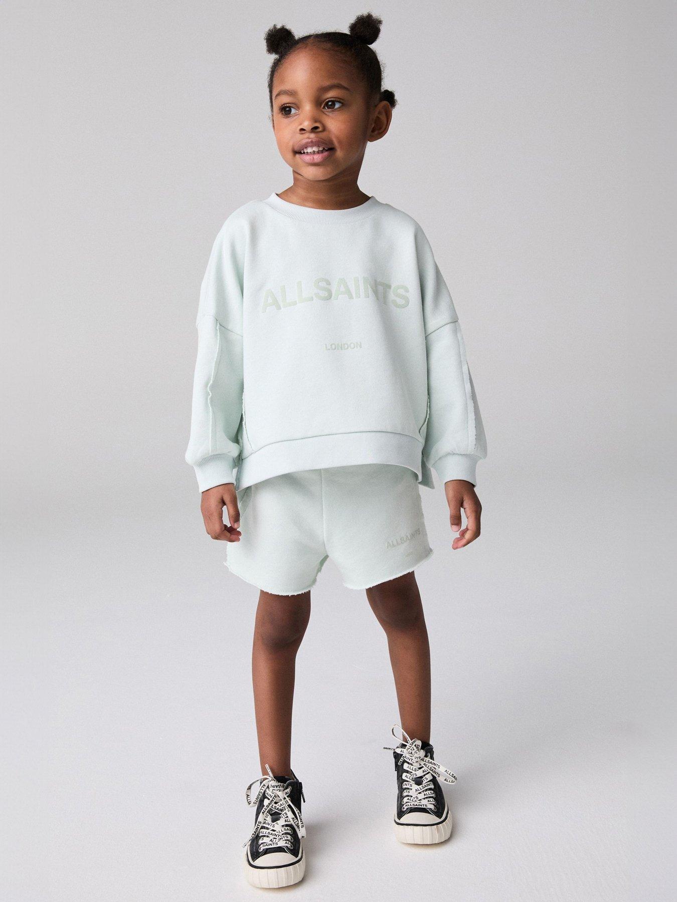 undefined All Saints Sweat Short Set - Blue