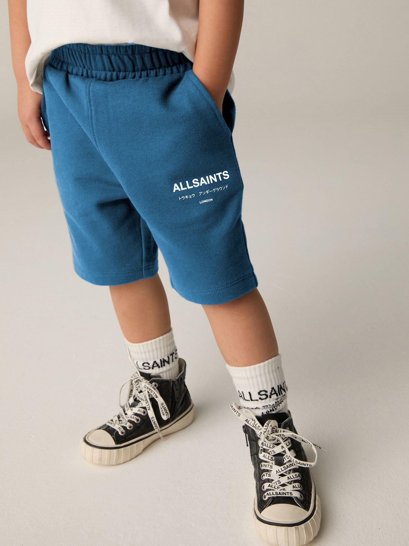 Image 1 of 6 of smALLSAINTS Younger Boys Sweat Shorts - Navy