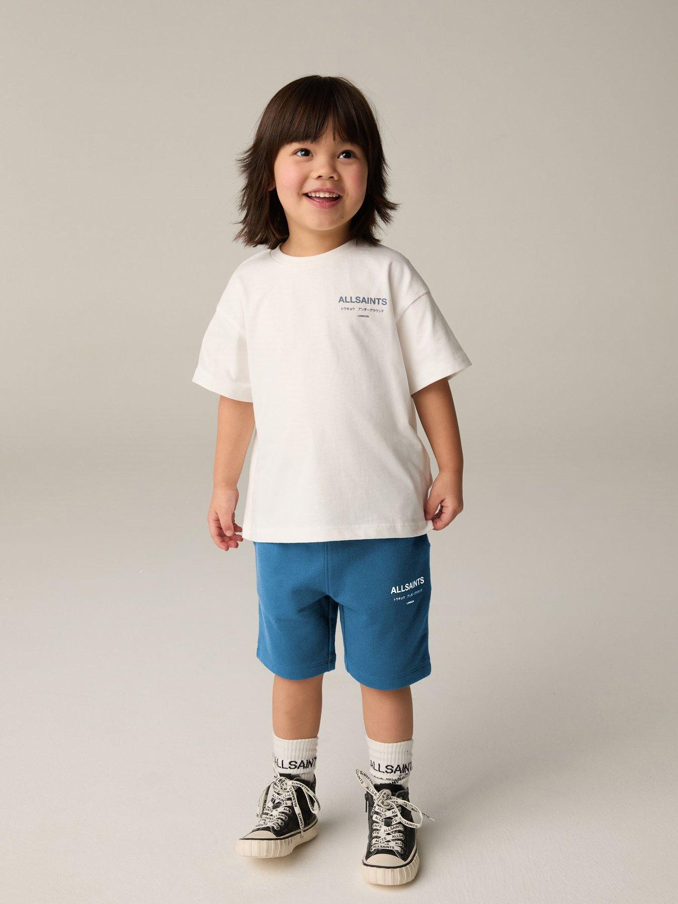 Image 3 of 6 of smALLSAINTS Younger Boys Sweat Shorts - Navy