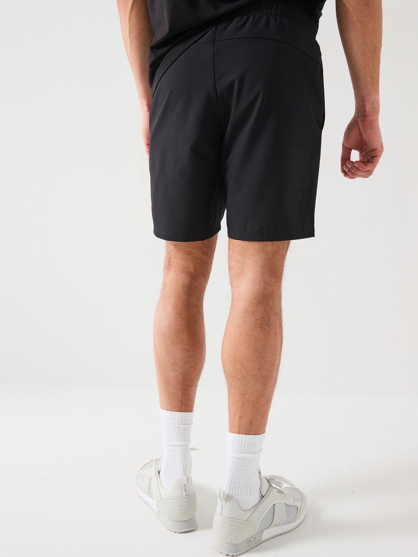 Image 2 of 5 of EA7 Emporio Armani Logo Technical Shorts - Black