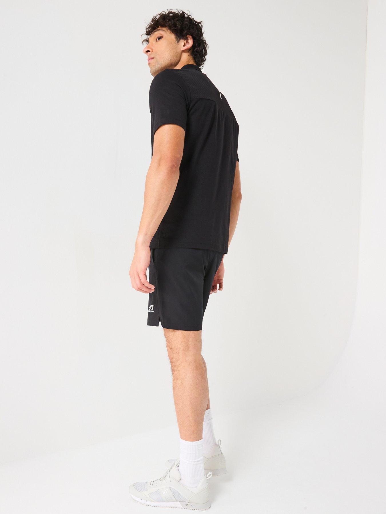 Image 5 of 5 of EA7 Emporio Armani Logo Technical Shorts - Black